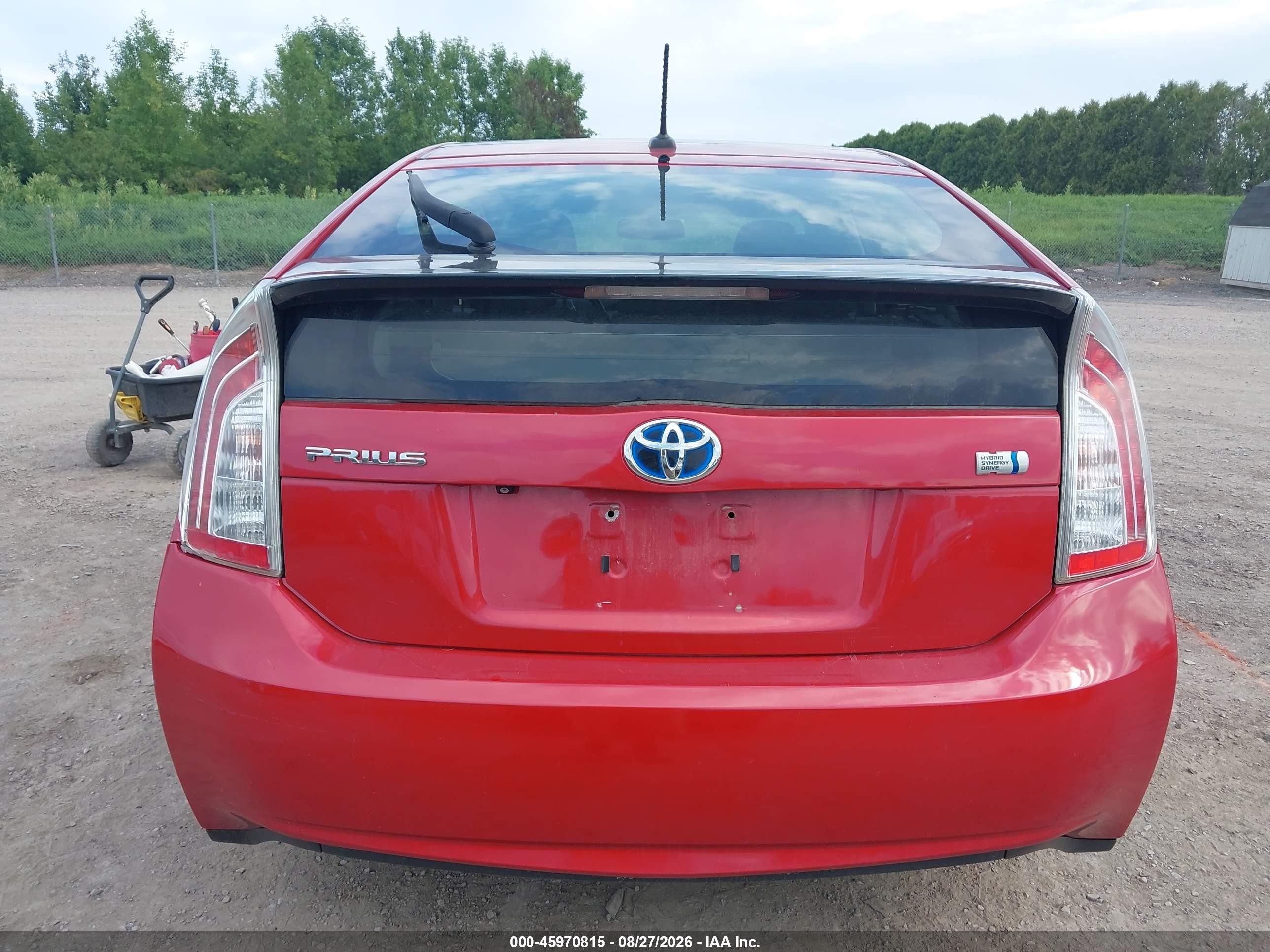 2013 Toyota Prius Four Red vin: JTDKN3DU0D5654515