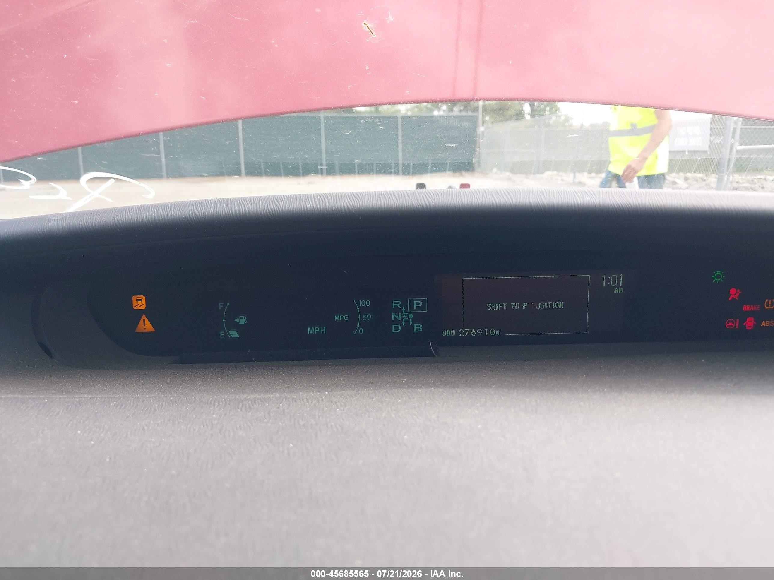 2013 Toyota Prius Three Red vin: JTDKN3DU0D5681245