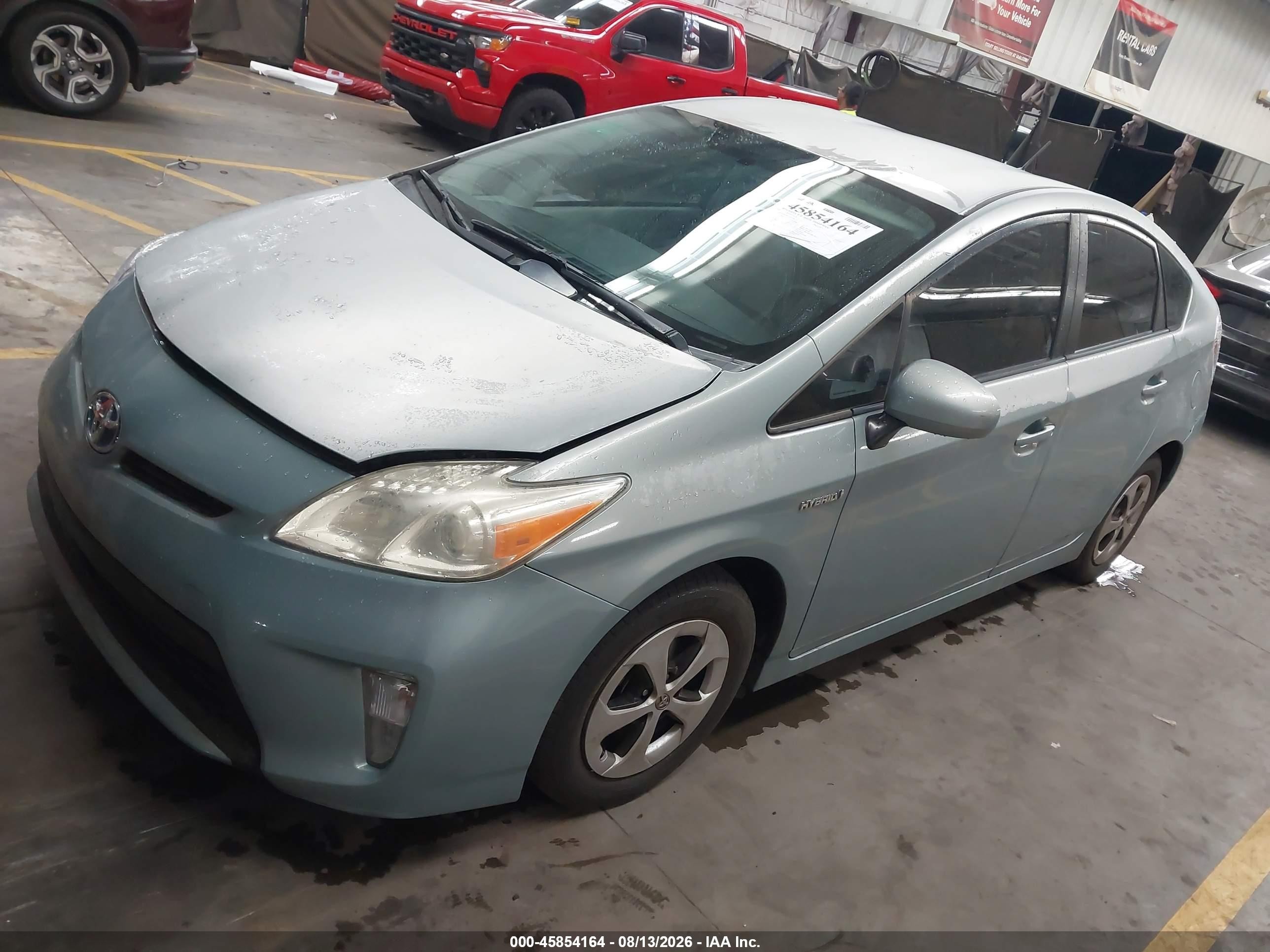 2014 Toyota Prius Three Зеленый vin: JTDKN3DU0E1746586