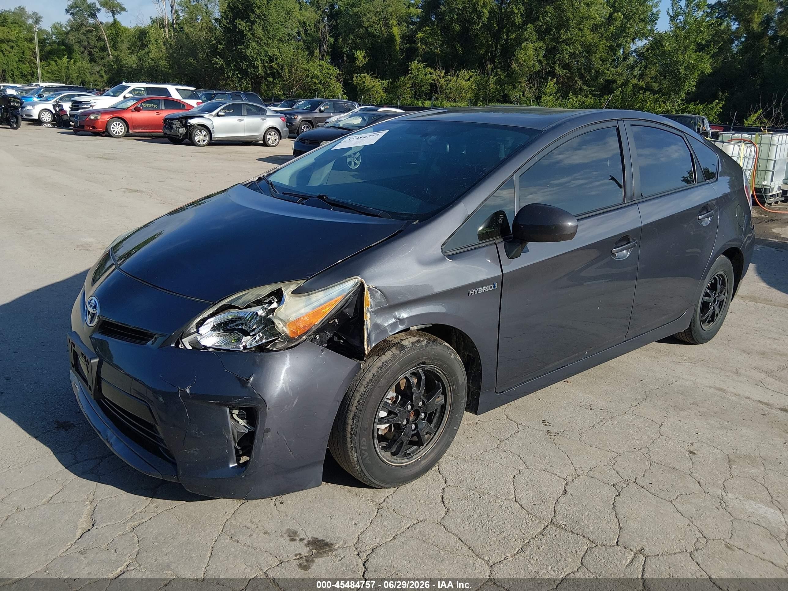 2014 Toyota Prius Two Gray vin: JTDKN3DU0E1754316