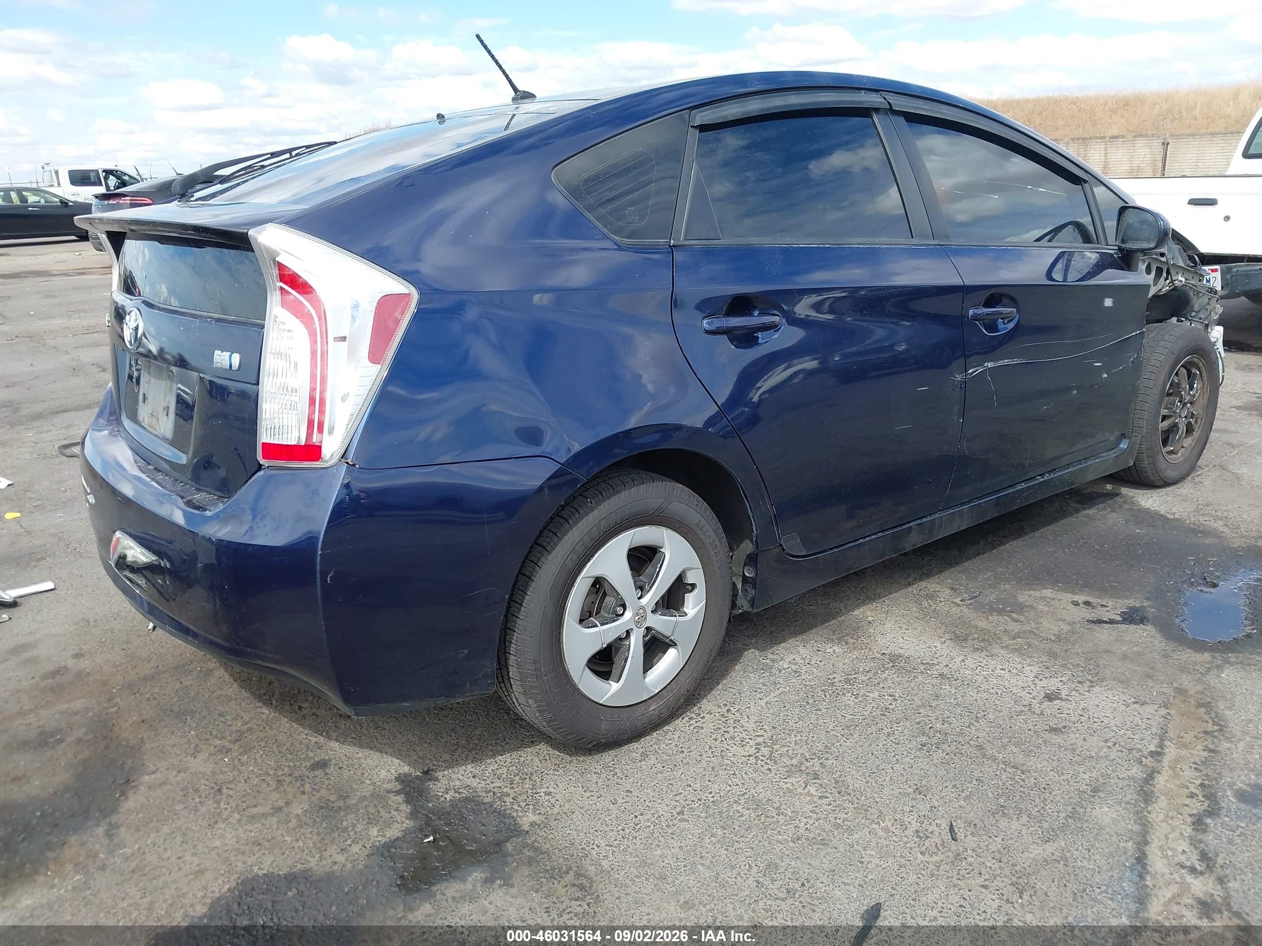 2014 Toyota Prius Two Dark Blue vin: JTDKN3DU0E1777823