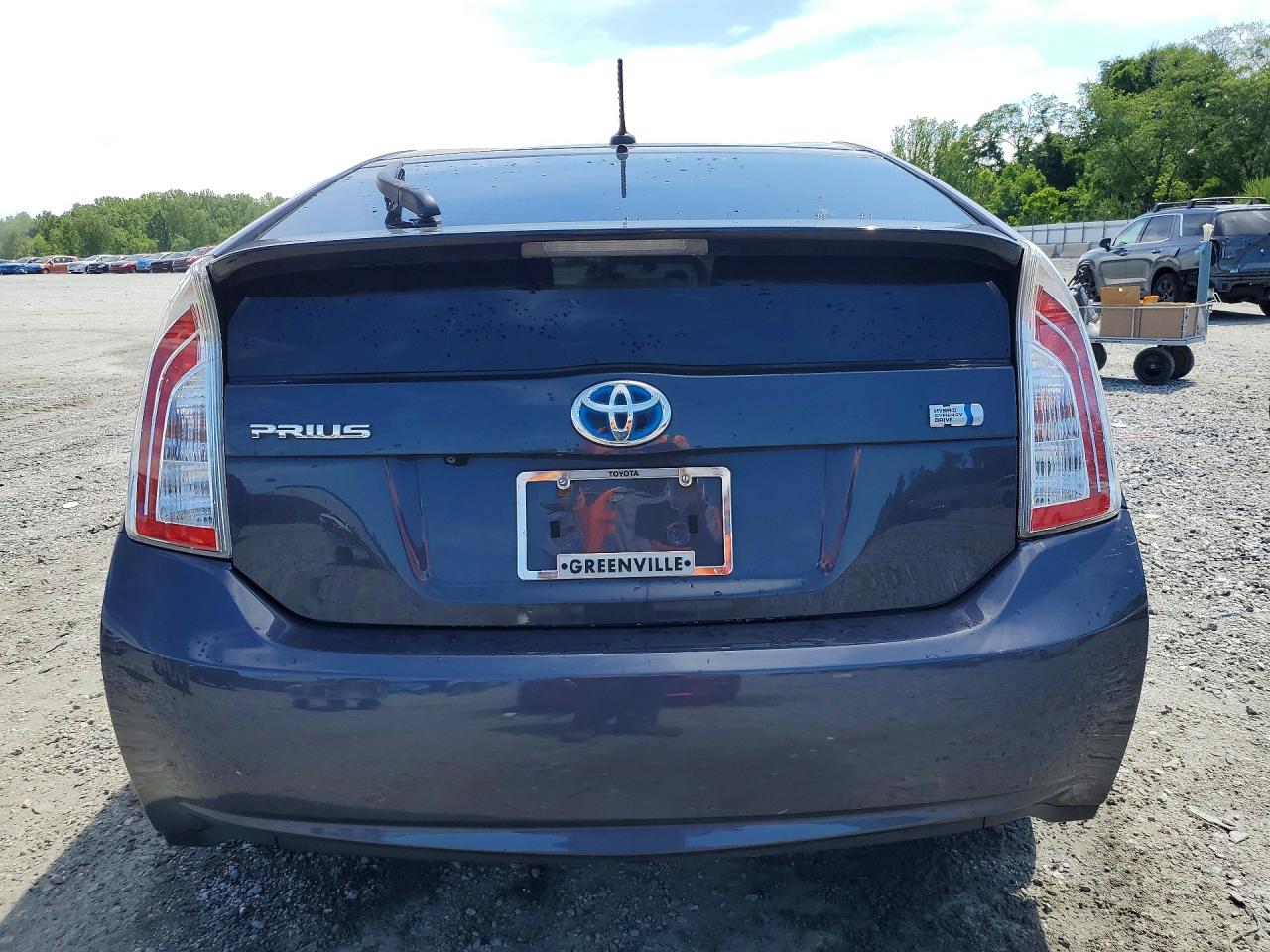 2014 Toyota Prius Three Gray vin: JTDKN3DU0E1786652