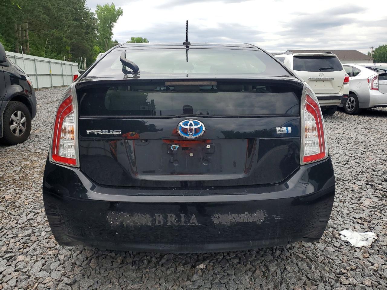 2015 Toyota Prius Black vin: JTDKN3DU0F0451690