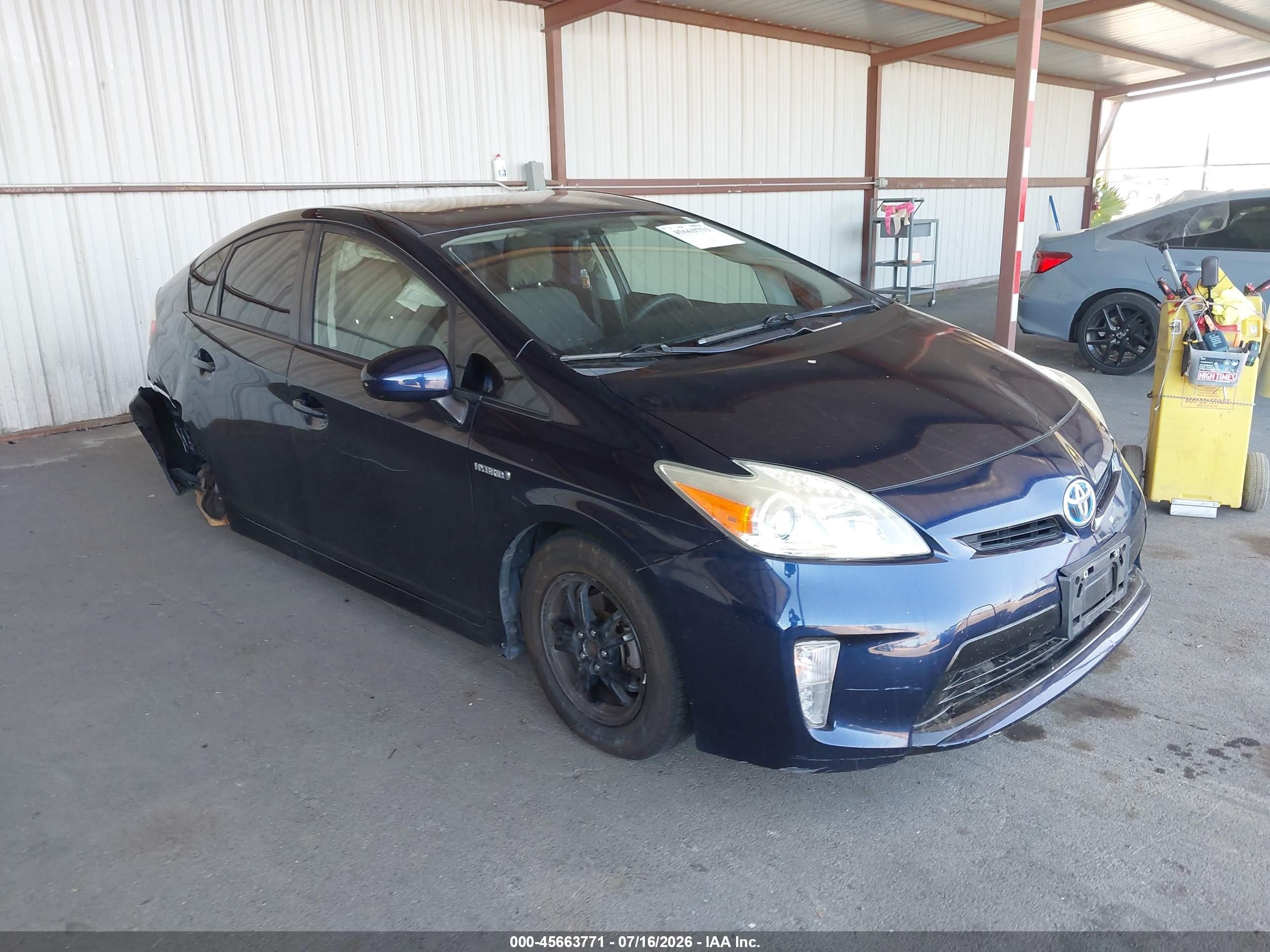 2015 Toyota Prius Two Blue vin: JTDKN3DU0F0478324