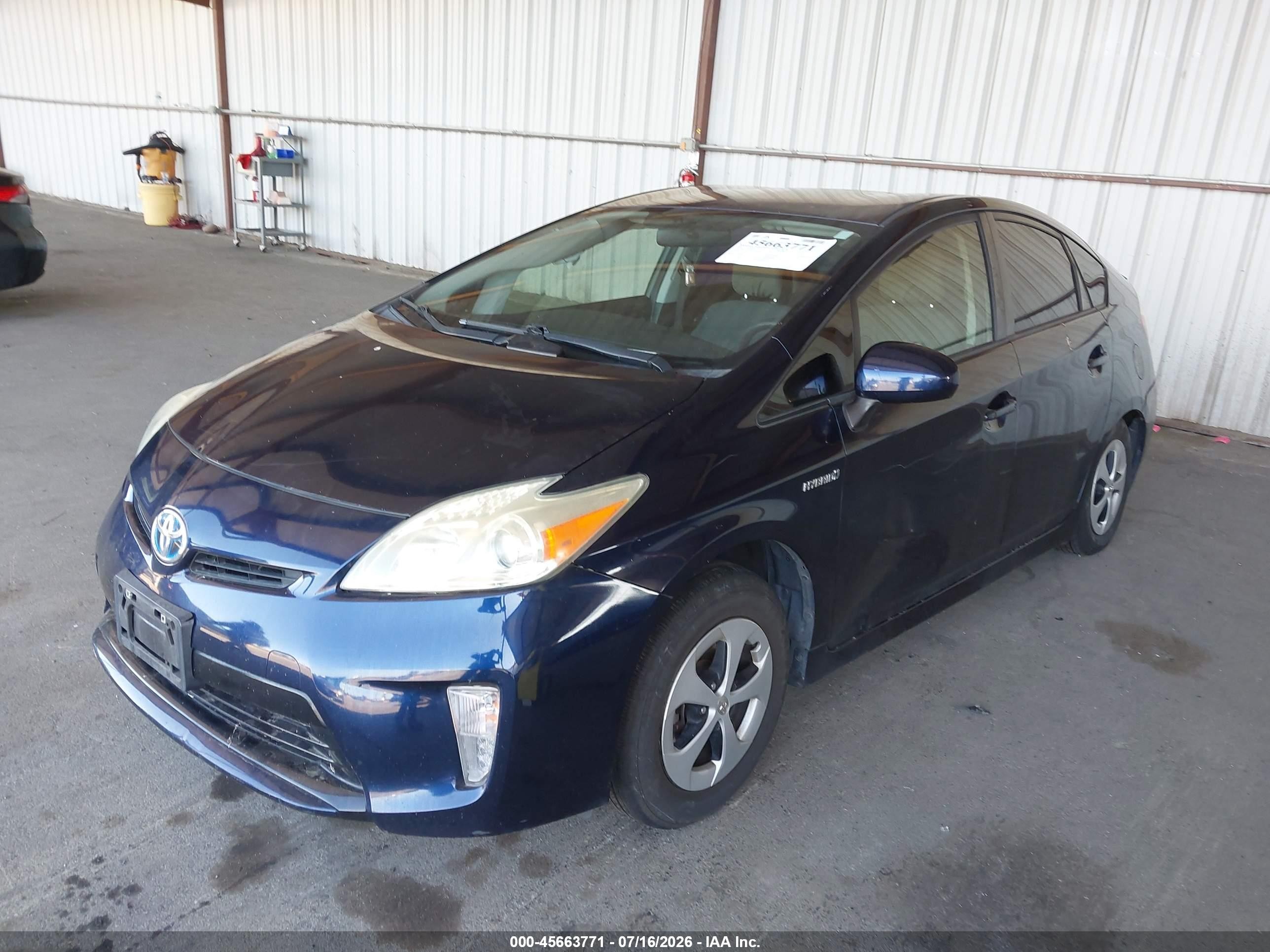 2015 Toyota Prius Two Blue vin: JTDKN3DU0F0478324
