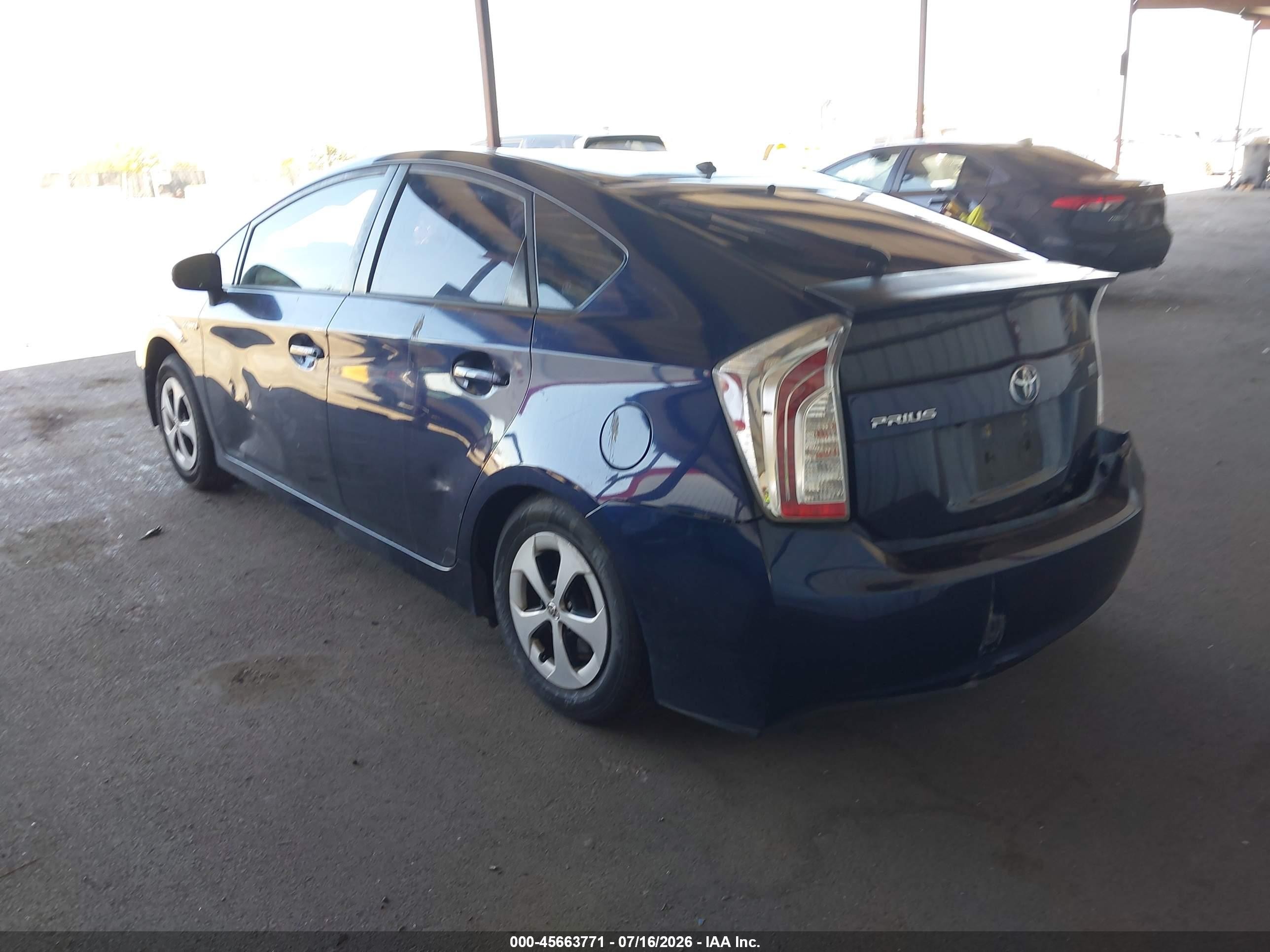 2015 Toyota Prius Two Blue vin: JTDKN3DU0F0478324
