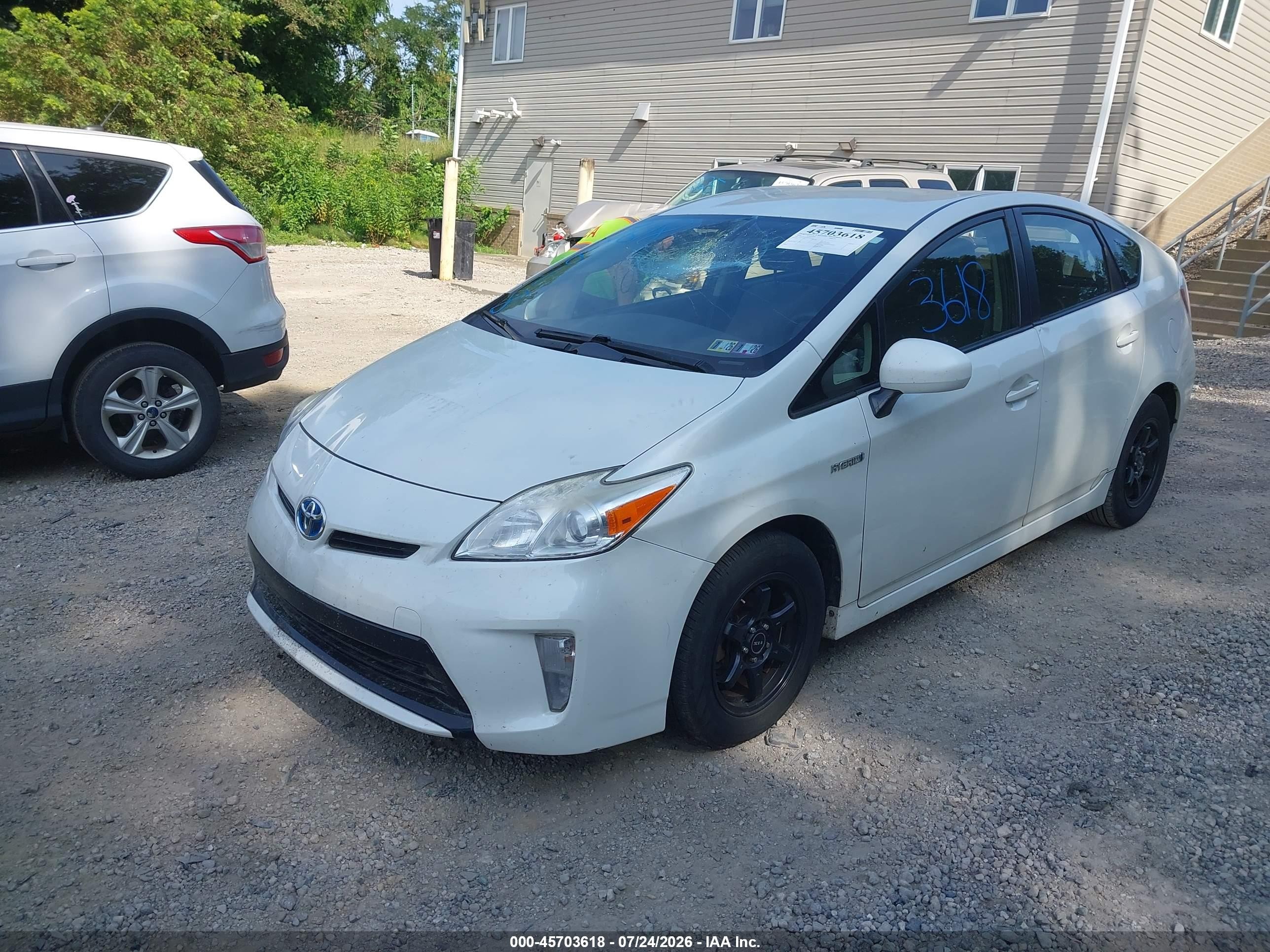 2015 Toyota Prius Two Silver vin: JTDKN3DU0F1923333
