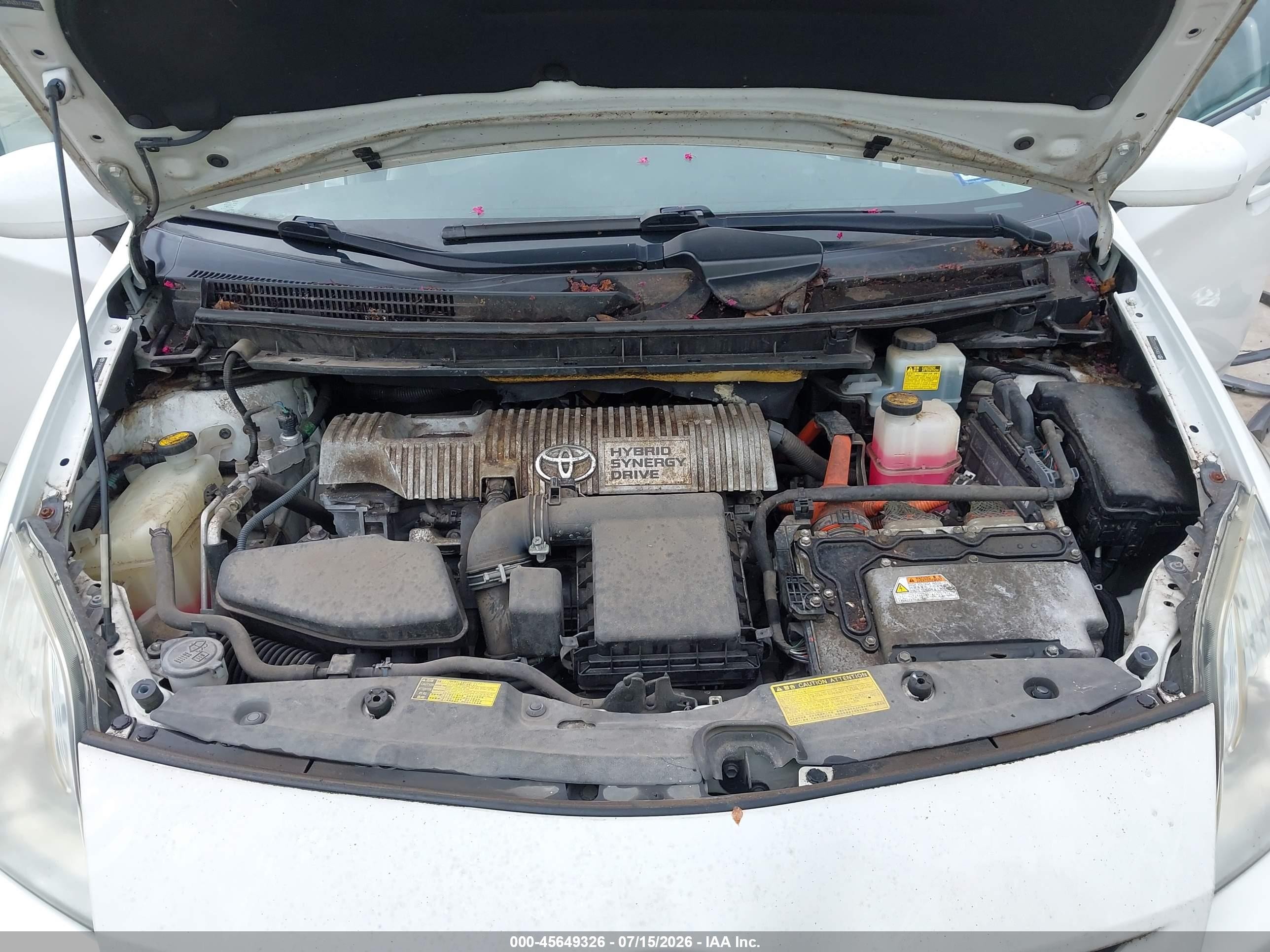 2010 Toyota Prius Iv Белый vin: JTDKN3DU1A0022101