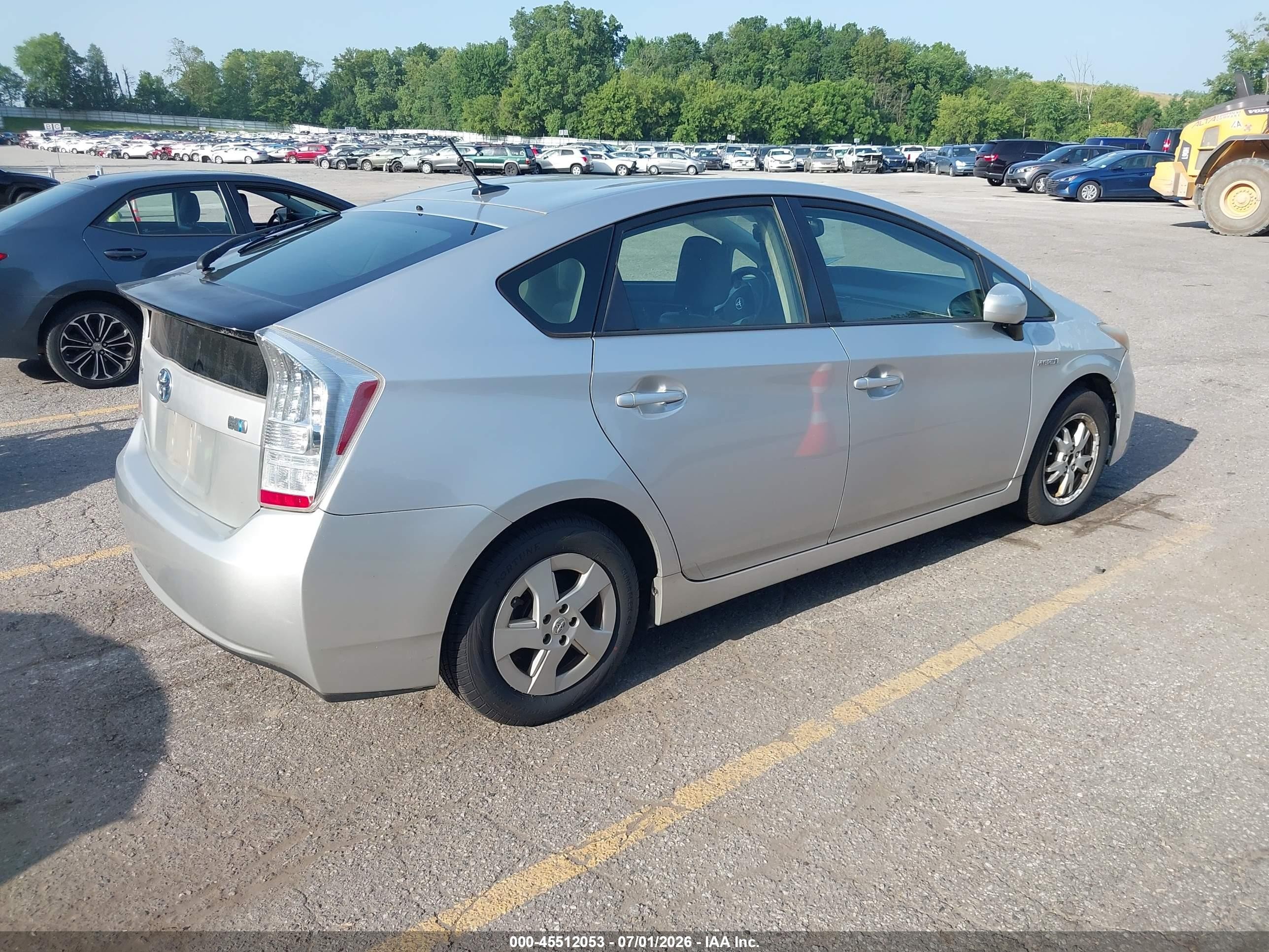 2010 Toyota Prius Iv Silver vin: JTDKN3DU1A0035026