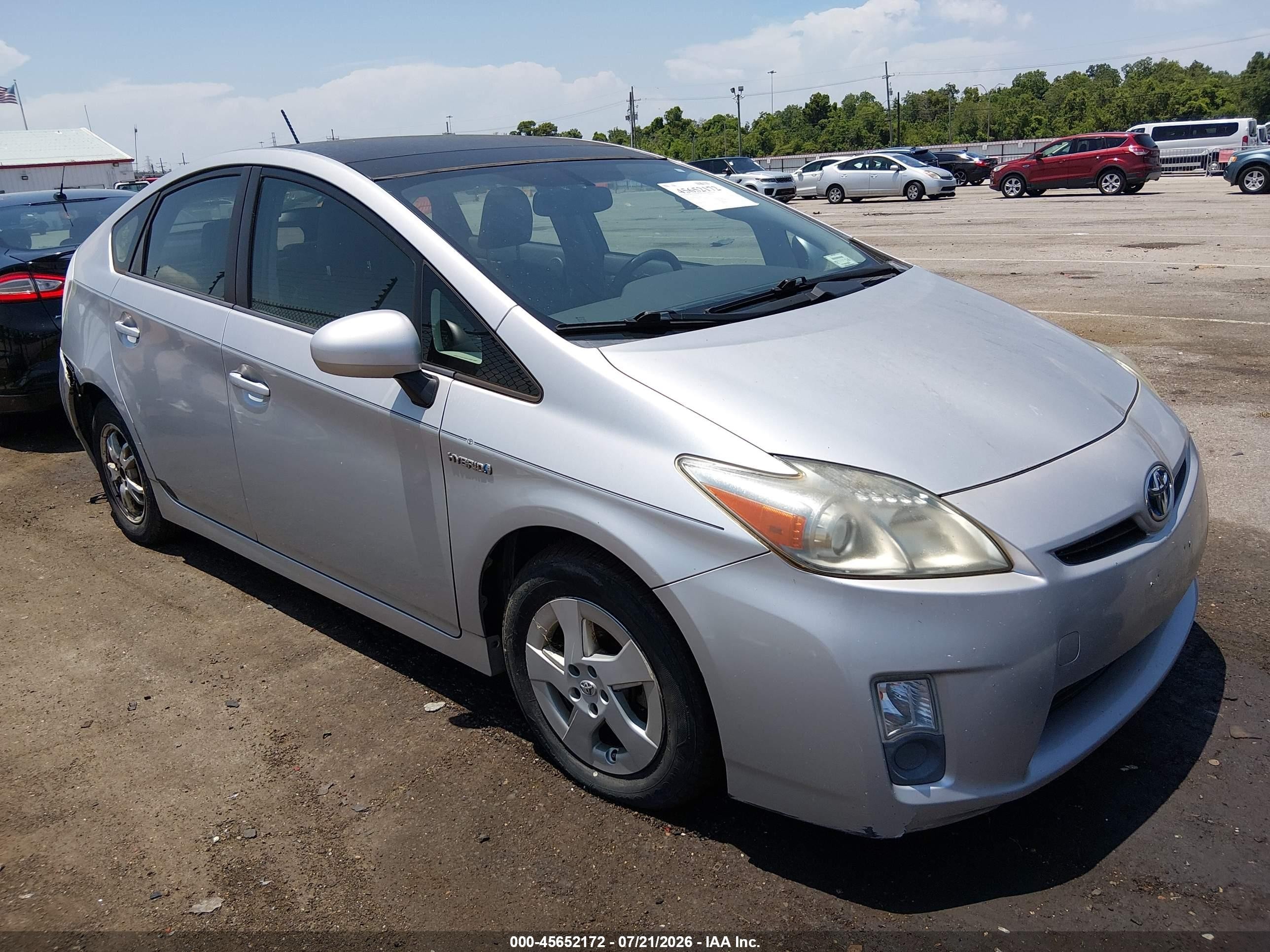 2010 Toyota Prius Iv Silver vin: JTDKN3DU1A0104023