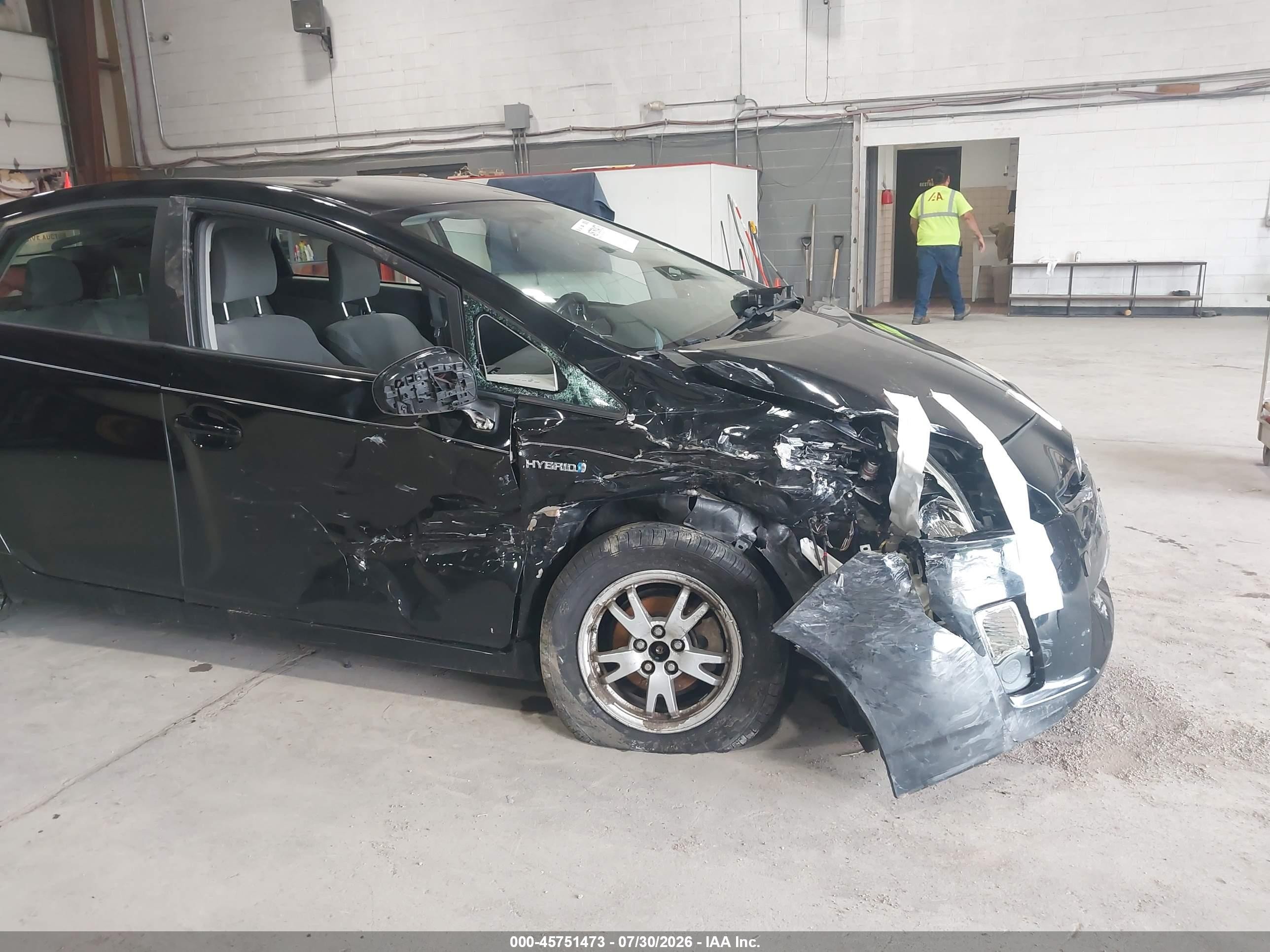2010 Toyota Prius Ii Black vin: JTDKN3DU1A0109884