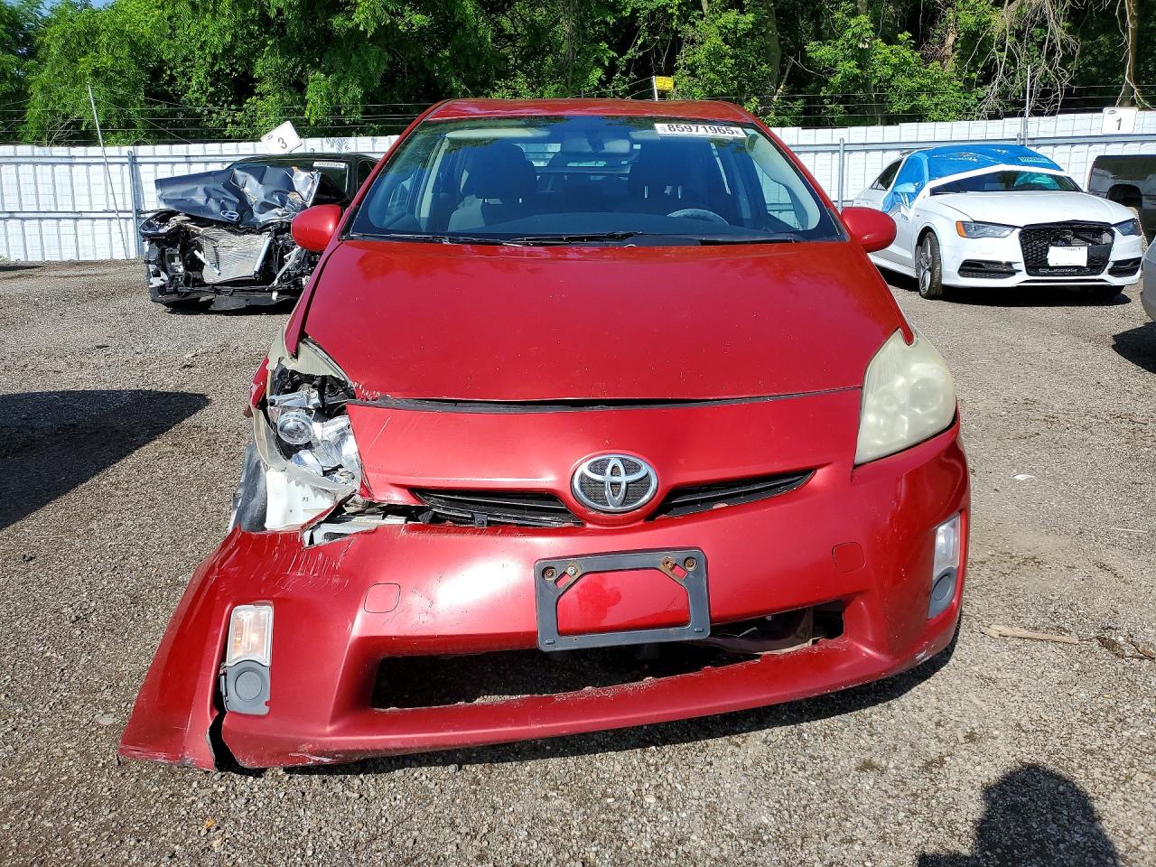 2010 Toyota Prius Ii Red vin: JTDKN3DU1A0162844