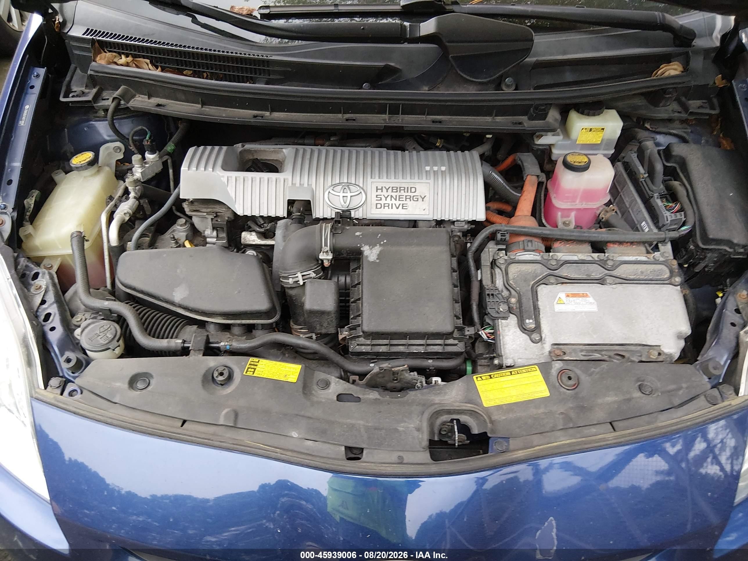 2010 Toyota Prius Iv Blue vin: JTDKN3DU1A0174959
