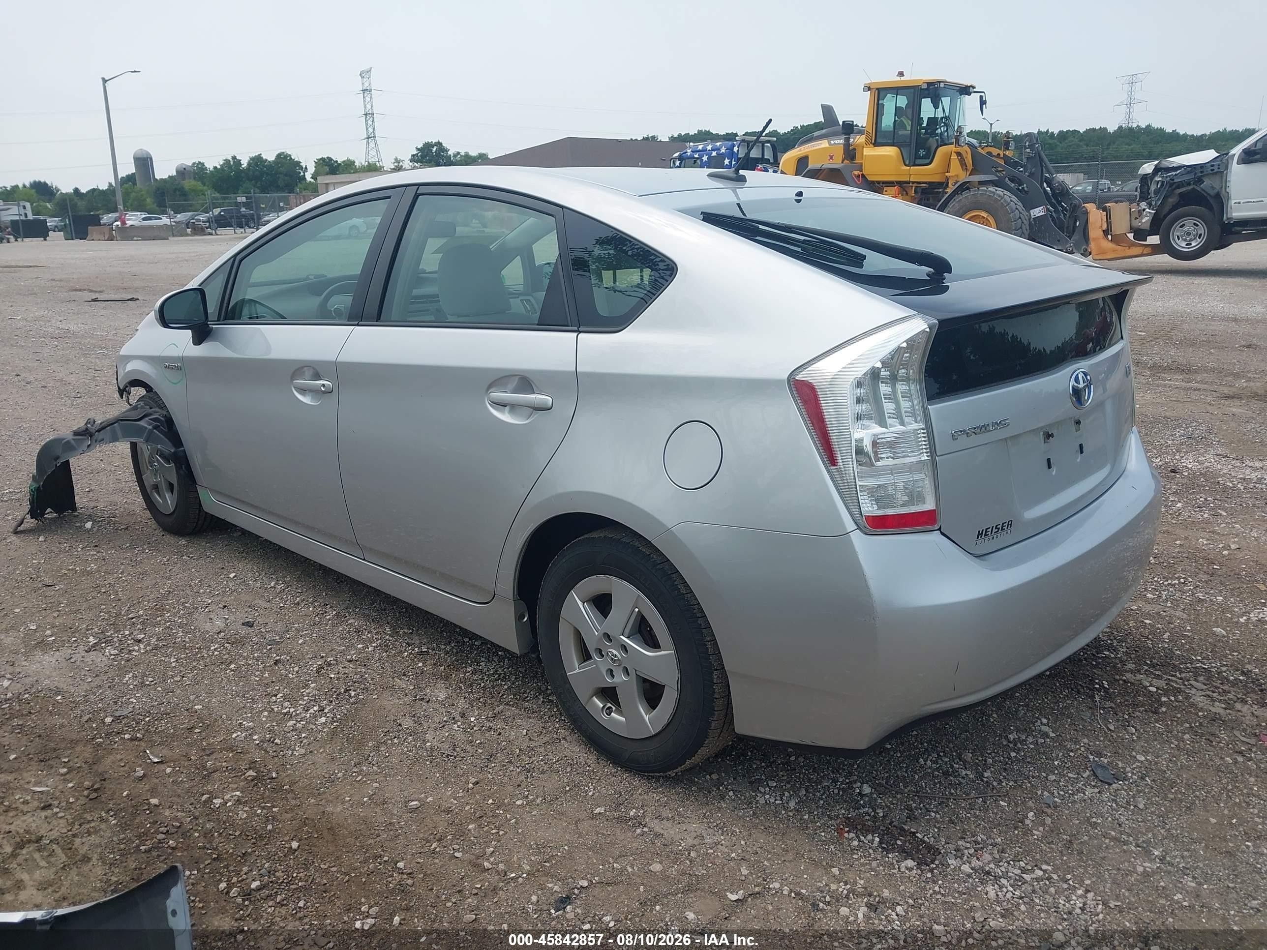 2010 Toyota Prius Ii Silver vin: JTDKN3DU1A0202730