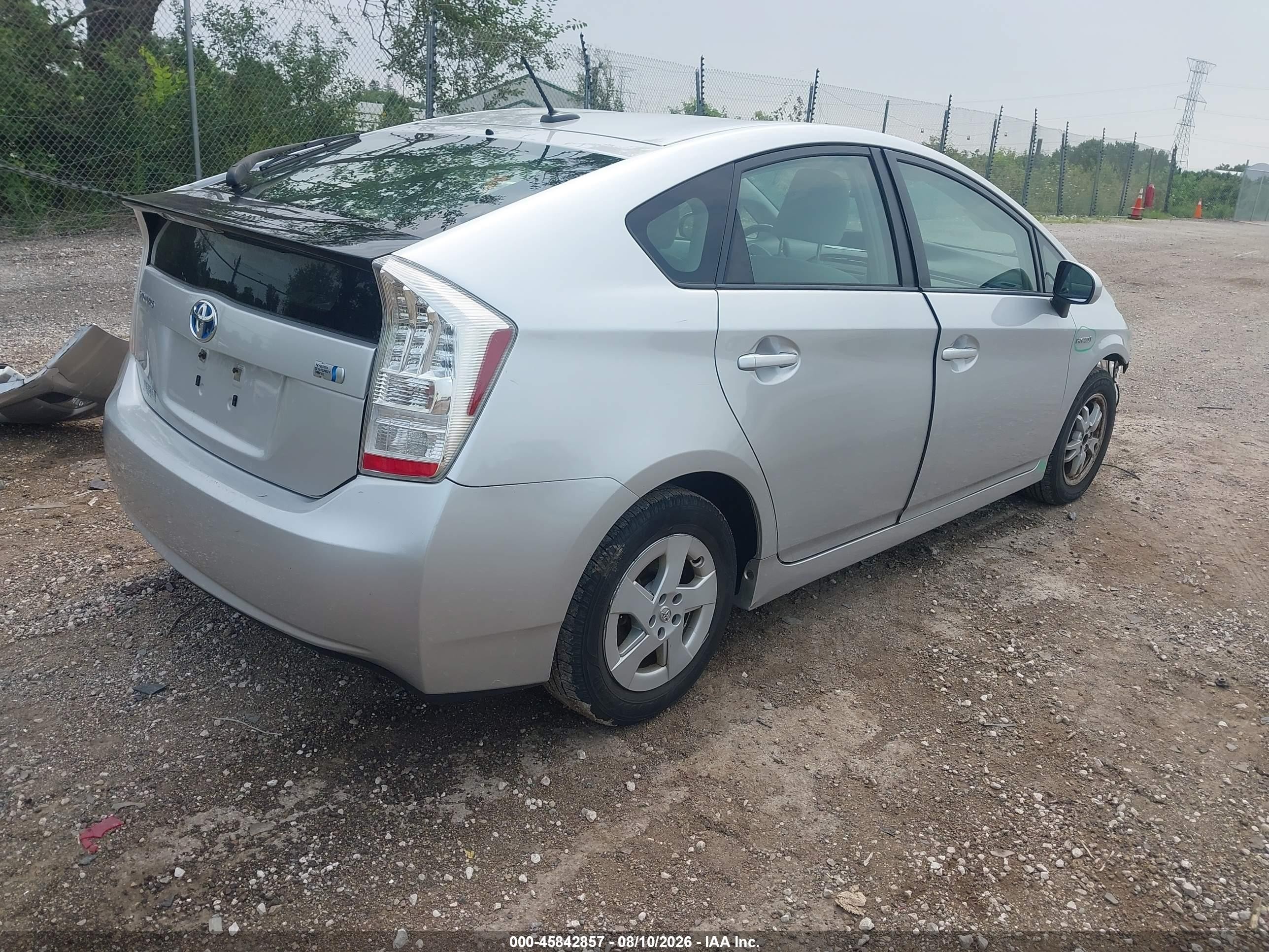 2010 Toyota Prius Ii Silver vin: JTDKN3DU1A0202730