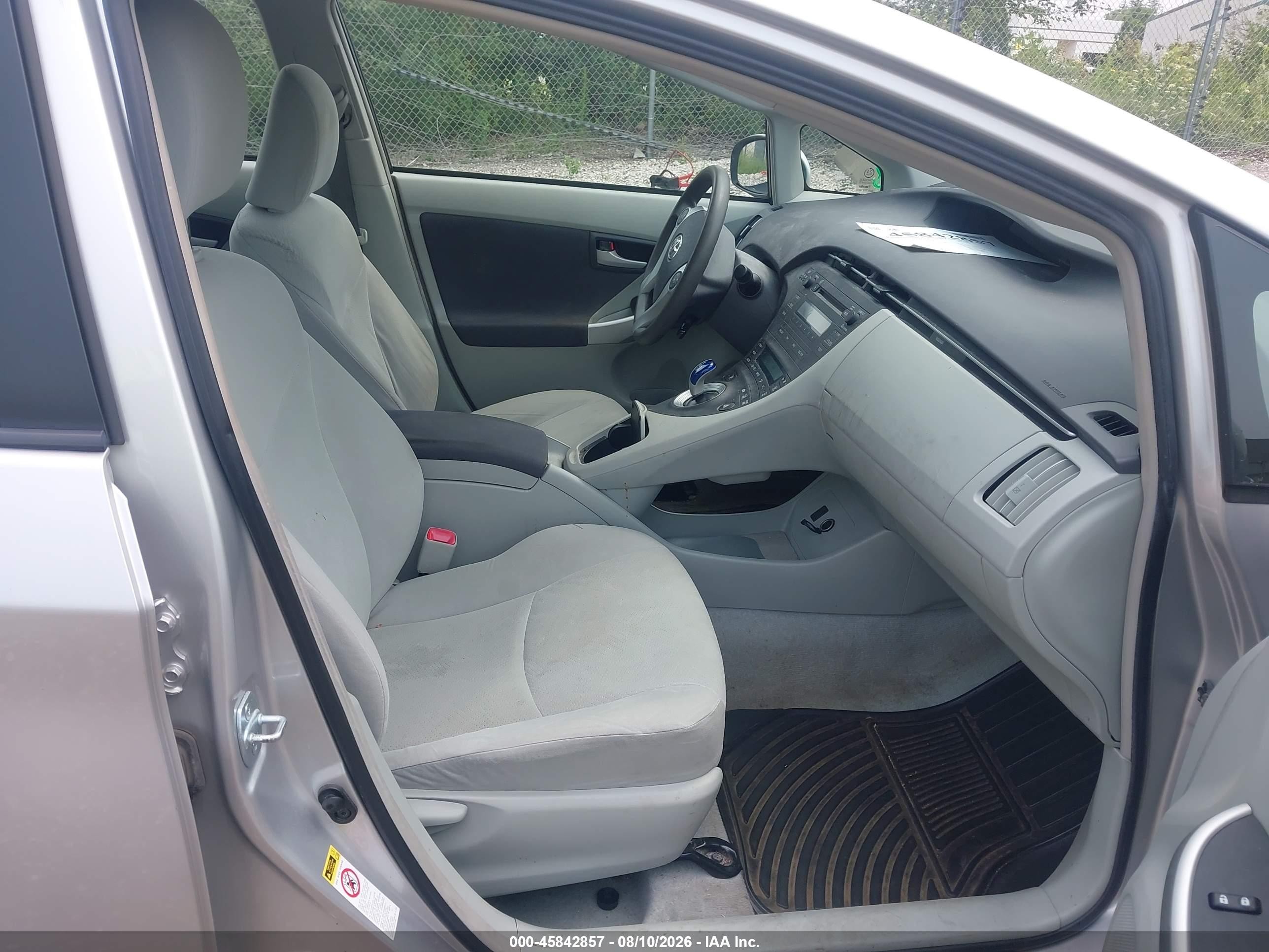 2010 Toyota Prius Ii Silver vin: JTDKN3DU1A0202730