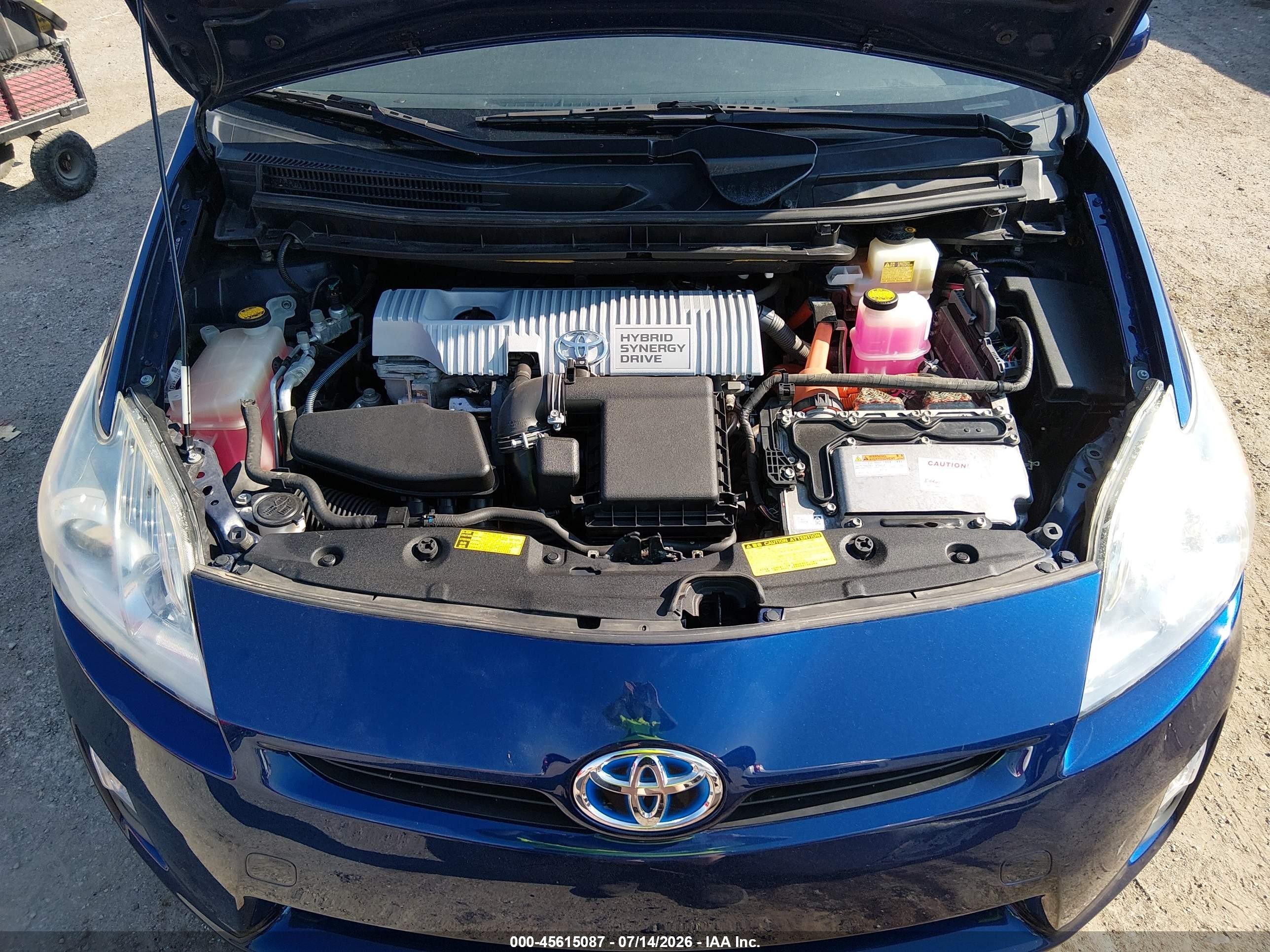 2010 Toyota Prius Iv Blue vin: JTDKN3DU1A0204591