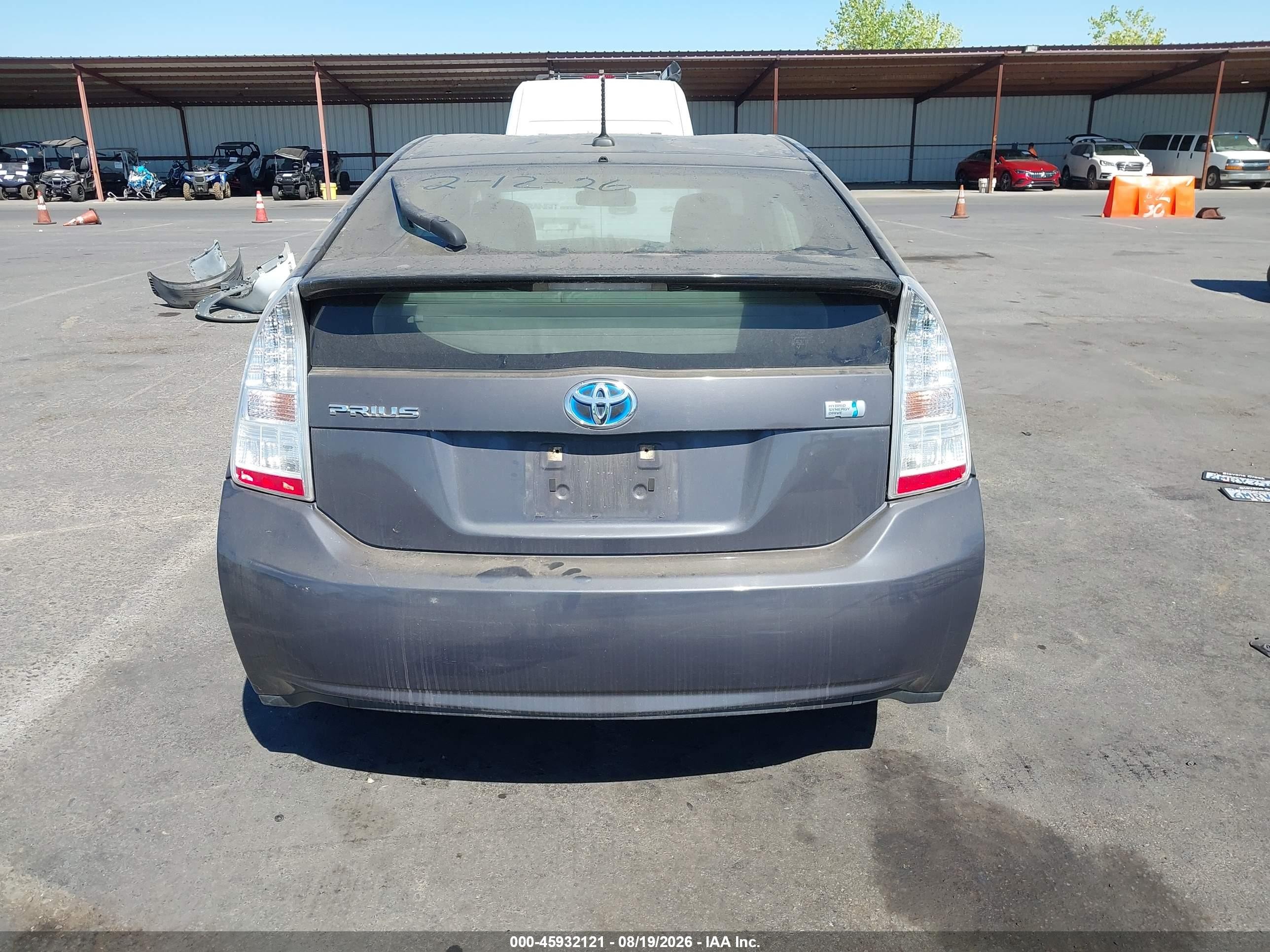 2010 Toyota Prius Ii Gray vin: JTDKN3DU1A0222413