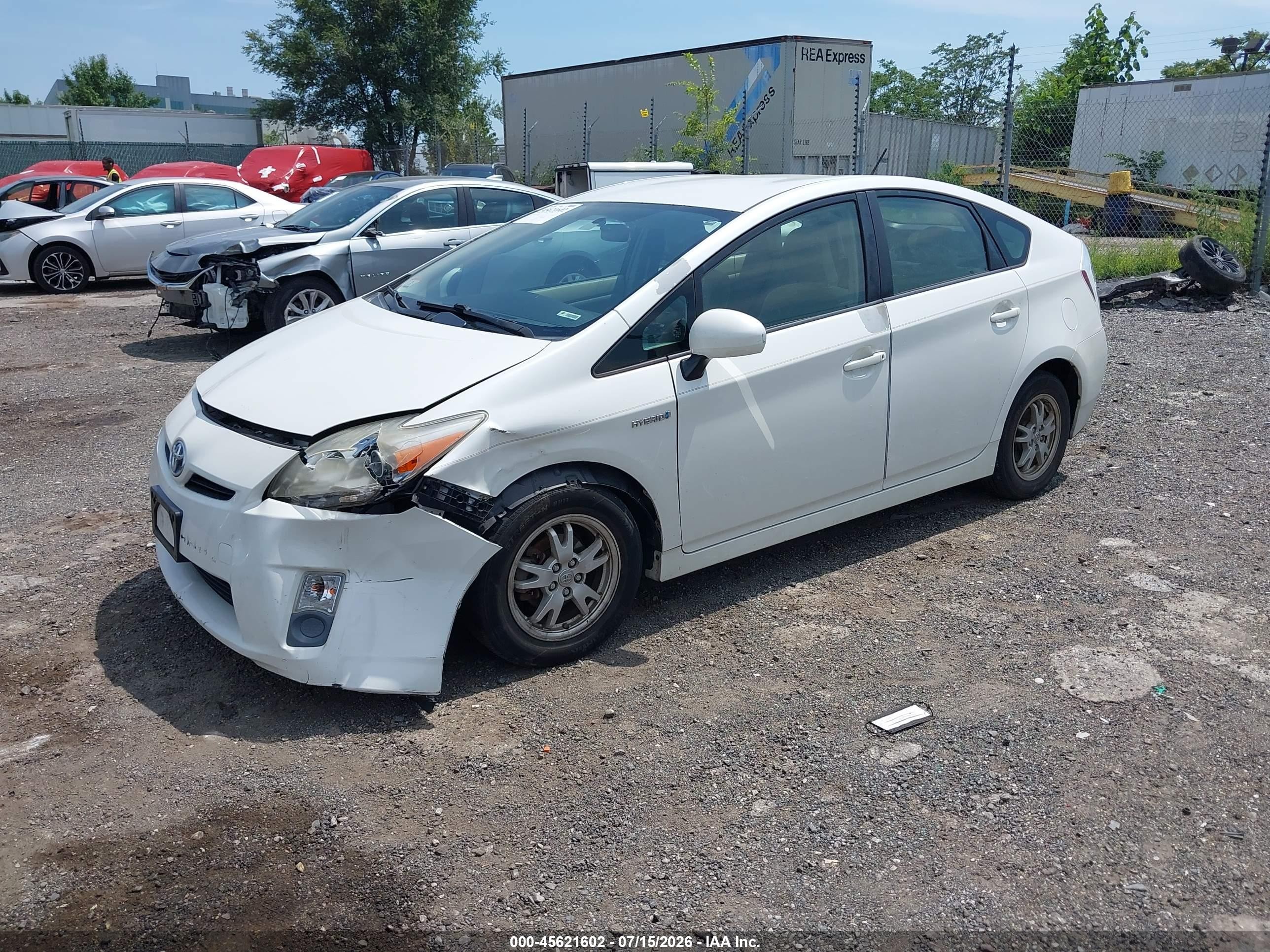2010 Toyota Prius Ii White vin: JTDKN3DU1A0239986
