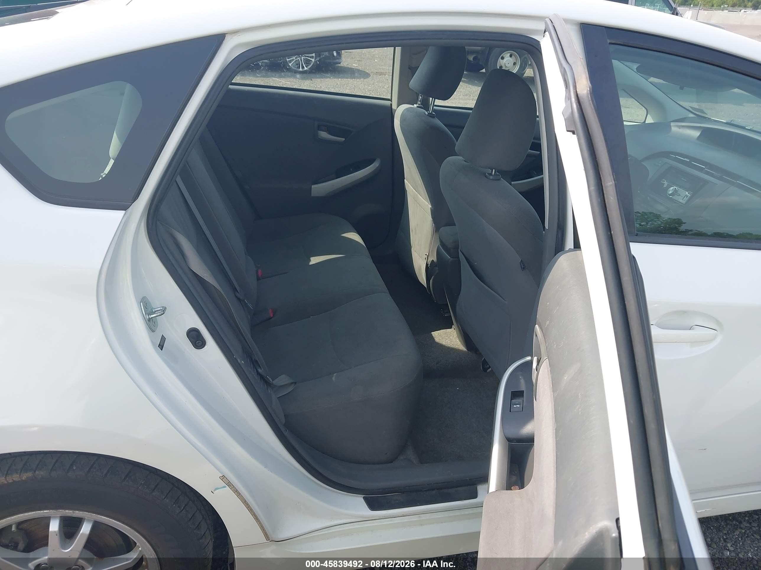 2010 Toyota Prius Ii White vin: JTDKN3DU1A0242953