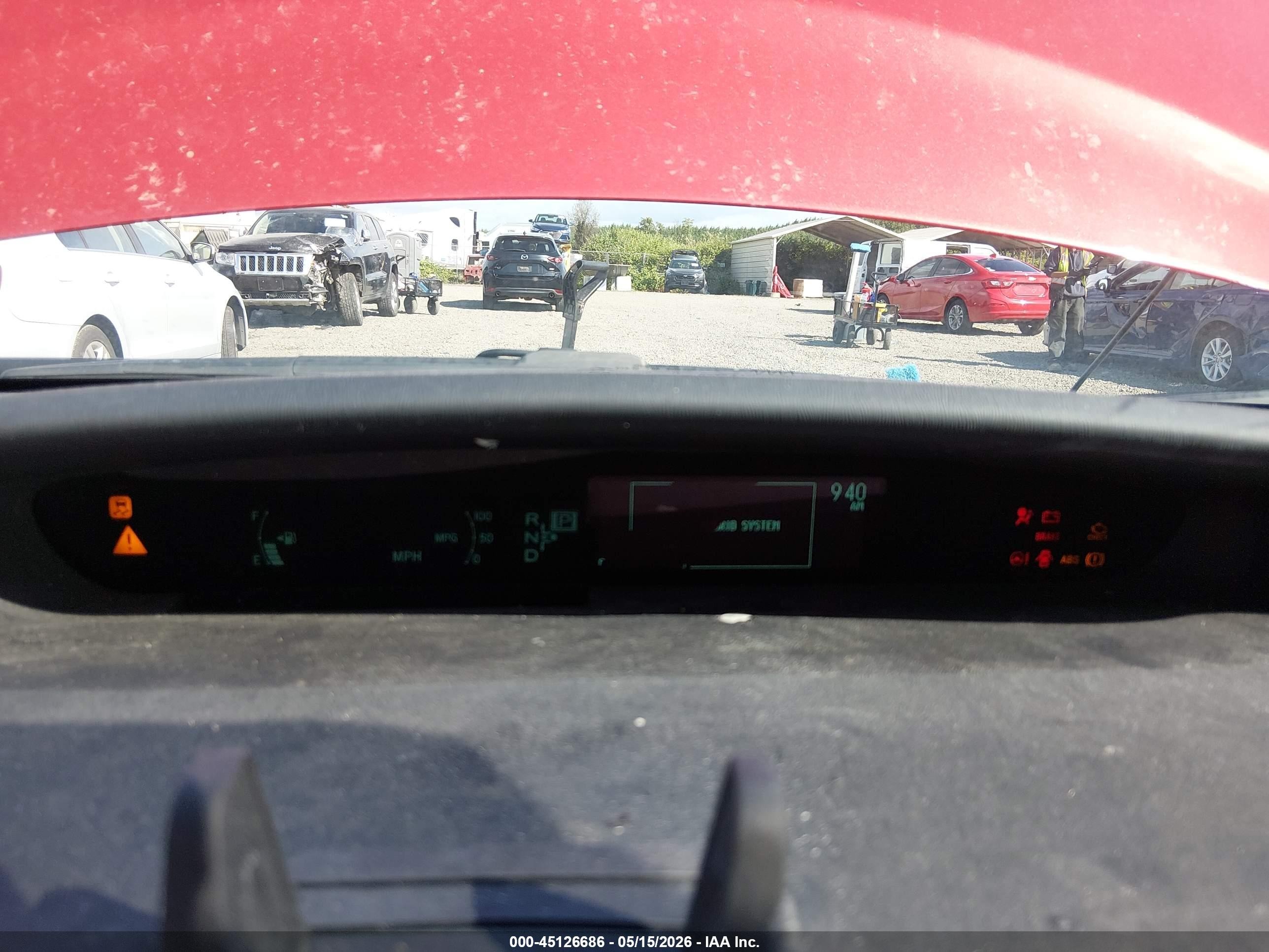 2010 Toyota Prius Ii Red vin: JTDKN3DU1A0243987