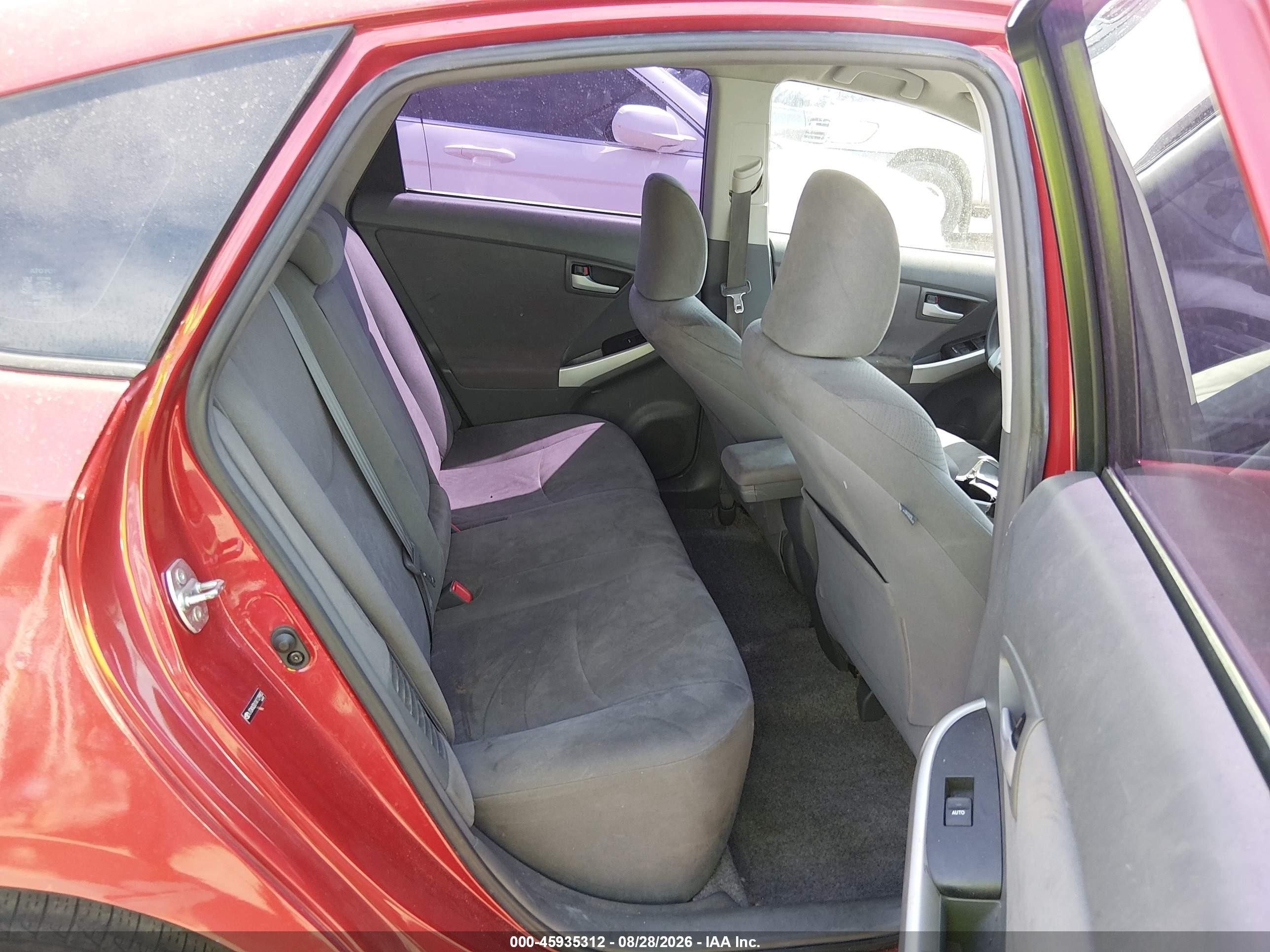 2010 Toyota Prius Ii Red vin: JTDKN3DU1A1129983