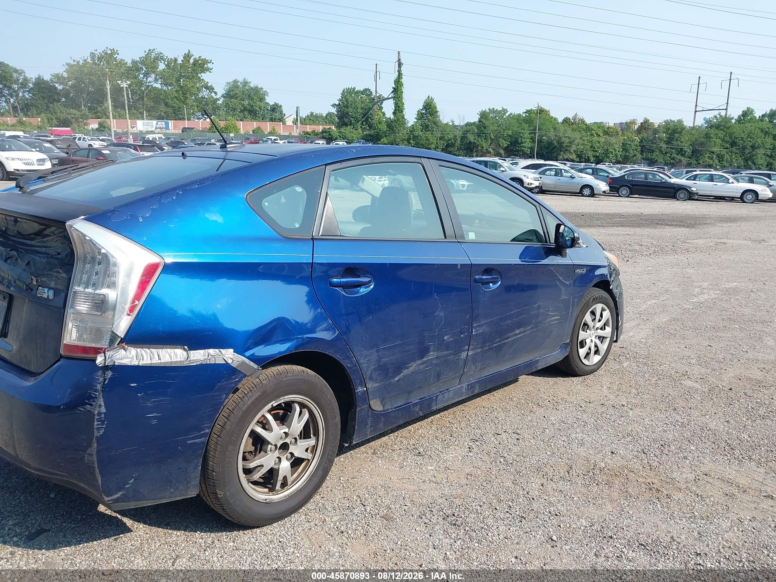 2010 Toyota Prius Ii Blue vin: JTDKN3DU1A1275798