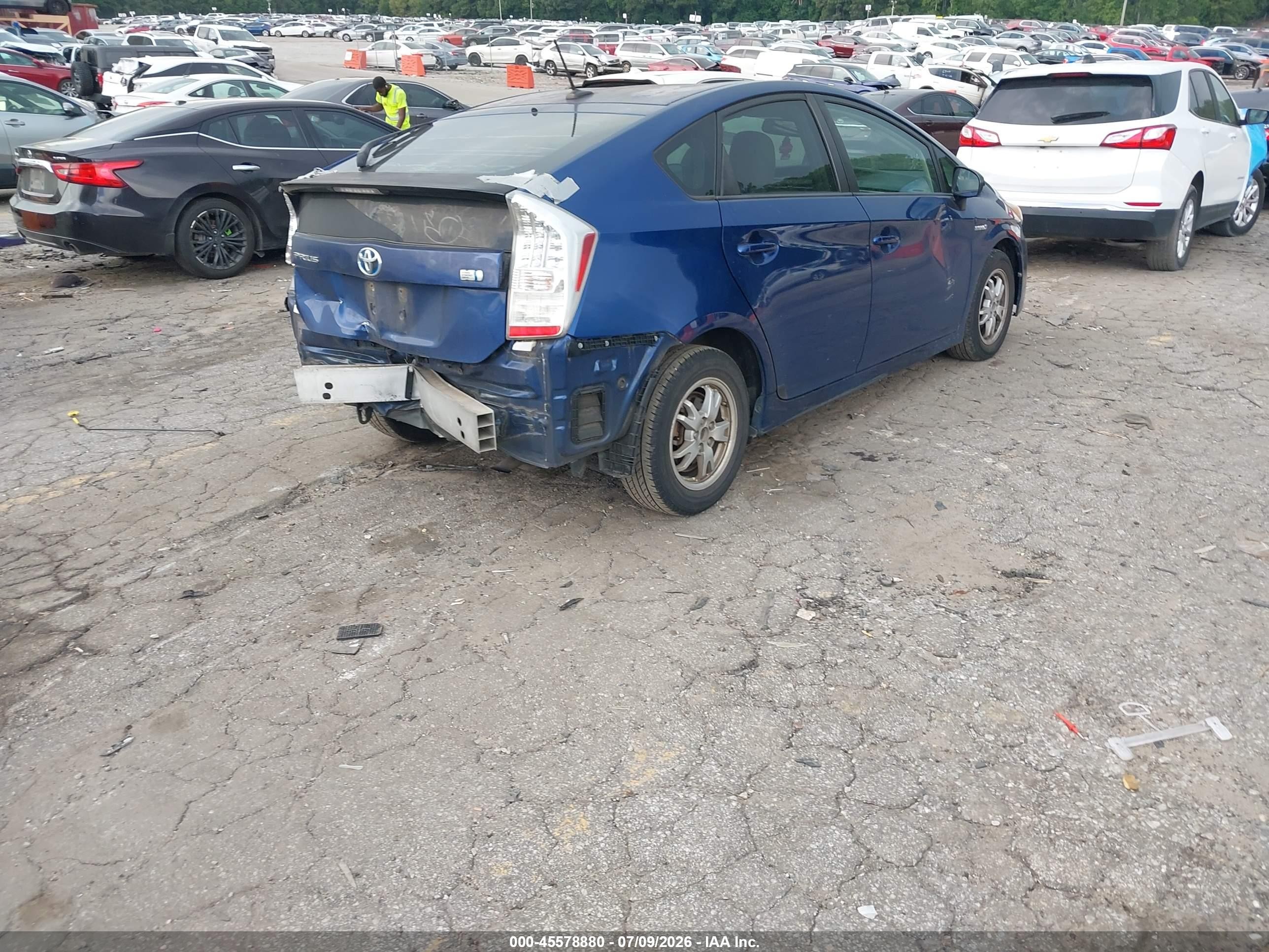2011 Toyota Prius Four Blue vin: JTDKN3DU1B0261861