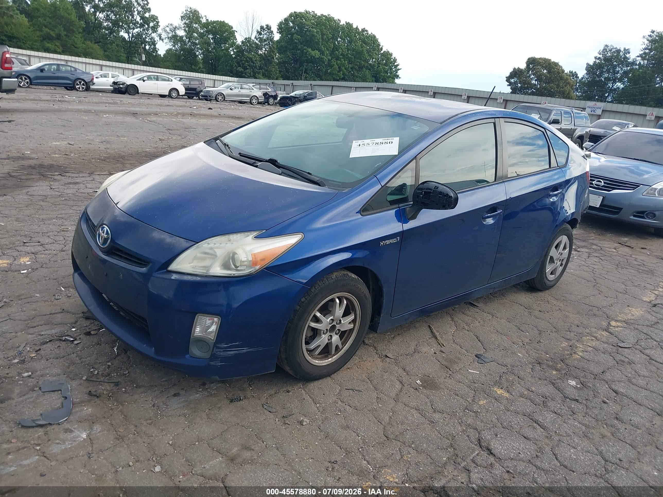 2011 Toyota Prius Four Blue vin: JTDKN3DU1B0261861