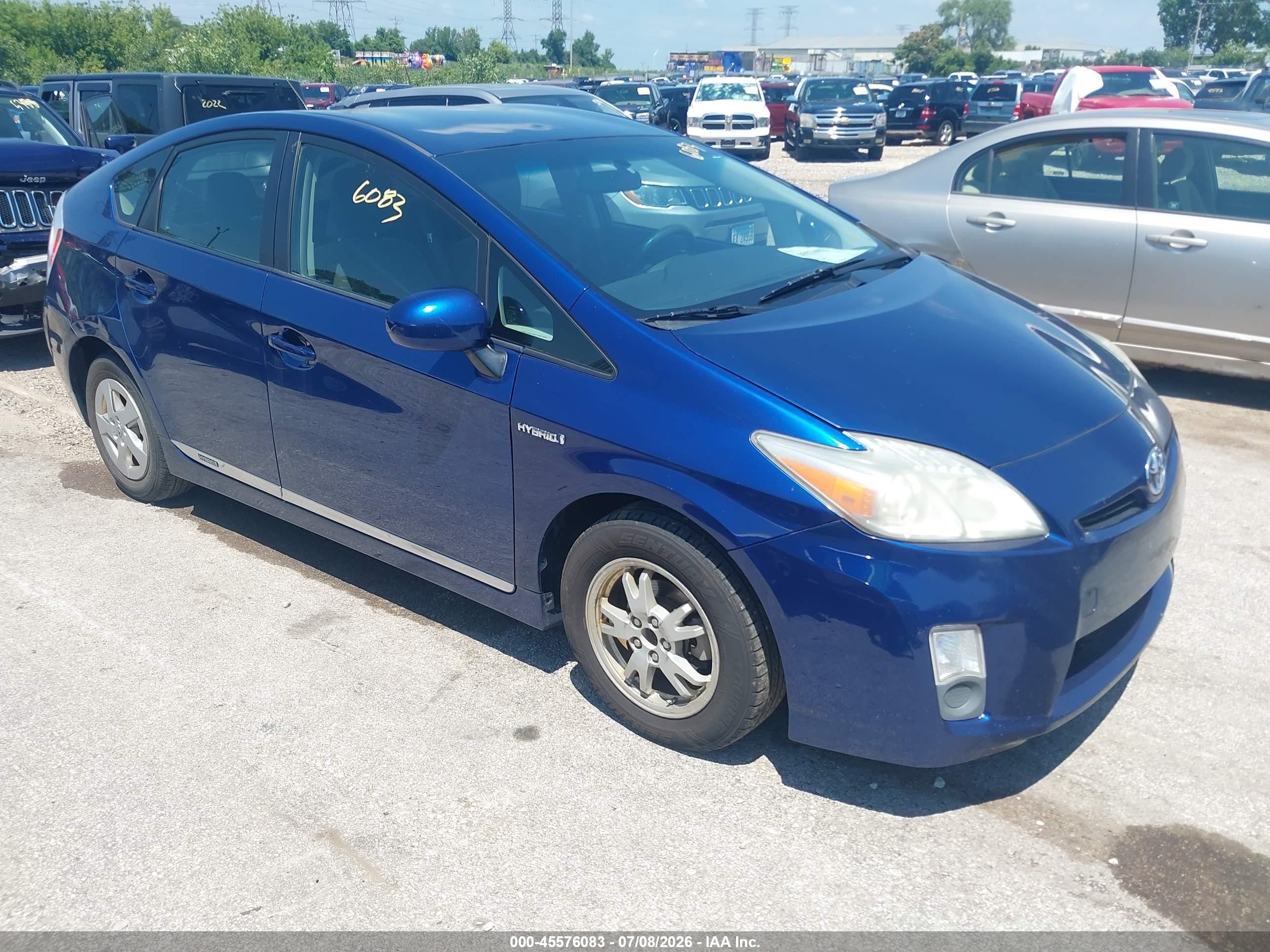 2011 Toyota Prius Three Blue vin: JTDKN3DU1B0288509