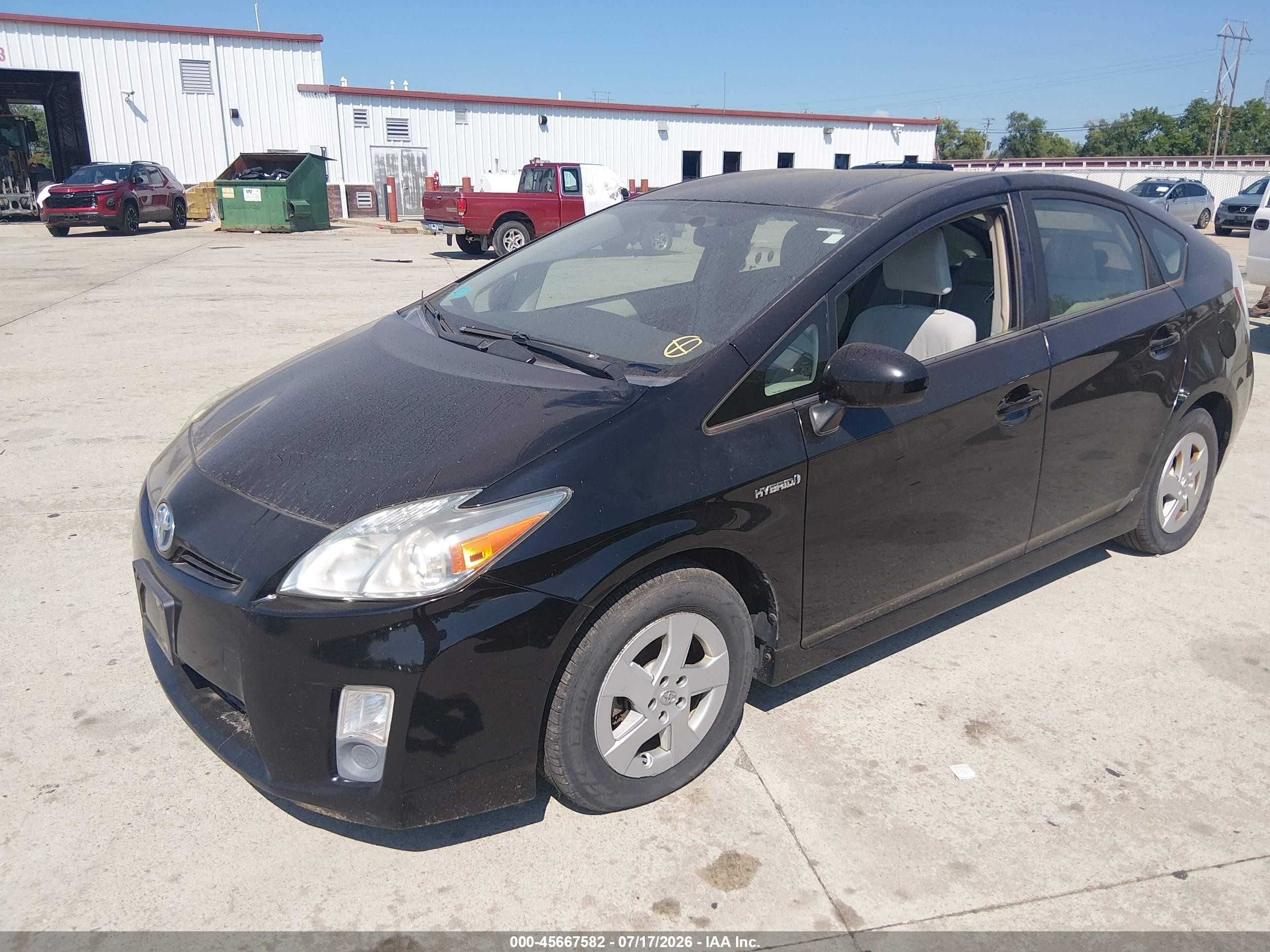 2011 Toyota Prius Two Black vin: JTDKN3DU1B0292091