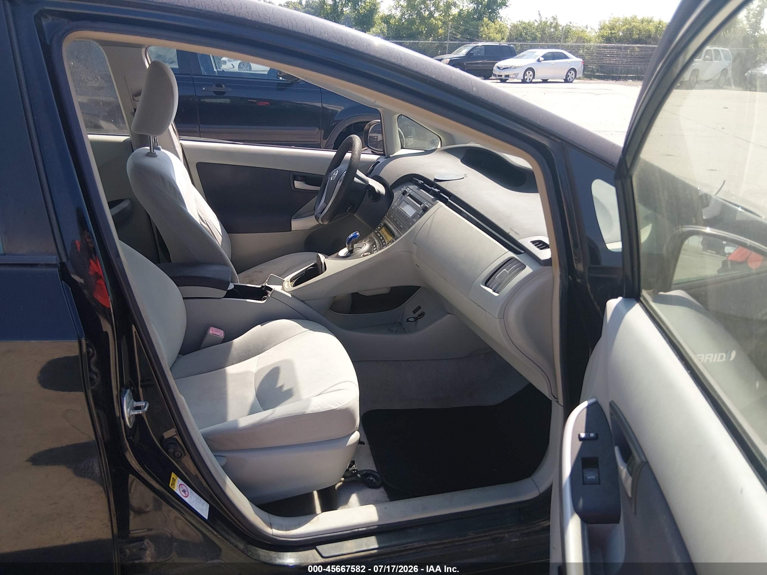 2011 Toyota Prius Two Black vin: JTDKN3DU1B0292091