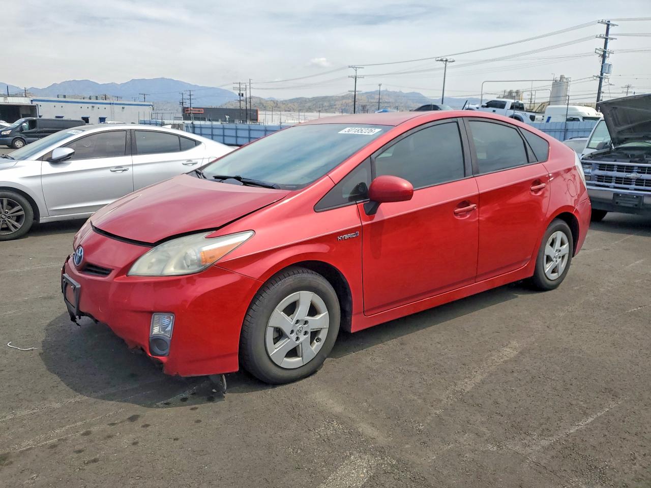 2011 Toyota Prius Three Red vin: JTDKN3DU1B0300206