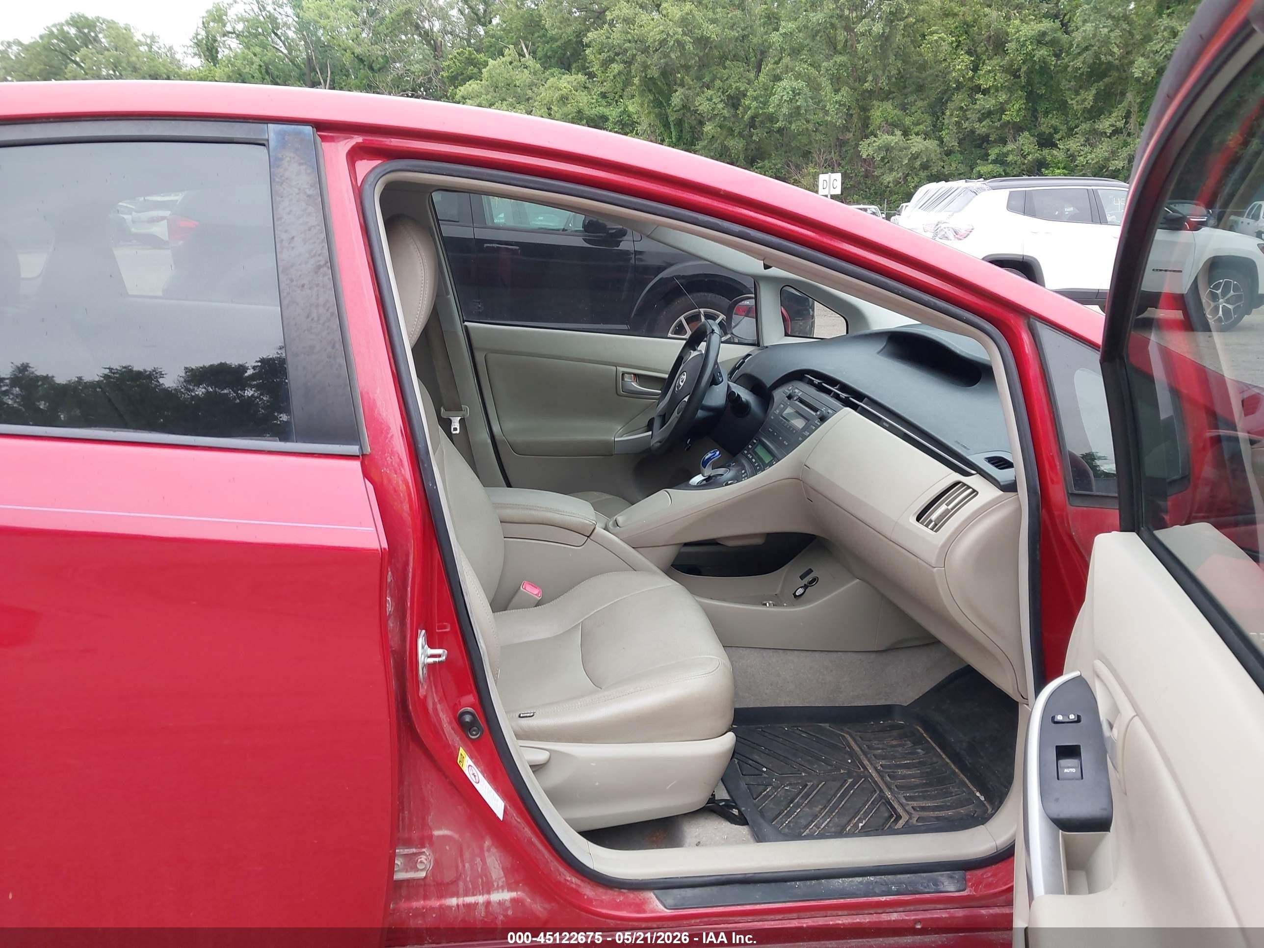 2011 Toyota Prius Two Red vin: JTDKN3DU1B0306314