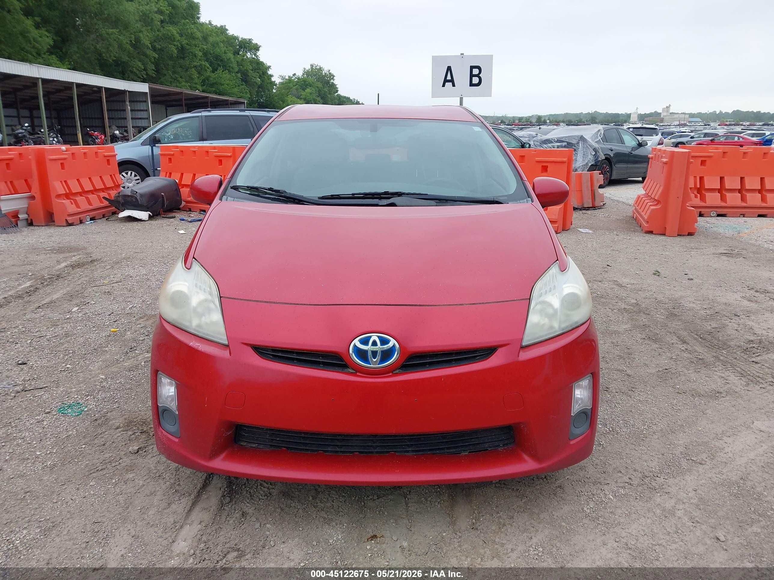 2011 Toyota Prius Two Red vin: JTDKN3DU1B0306314