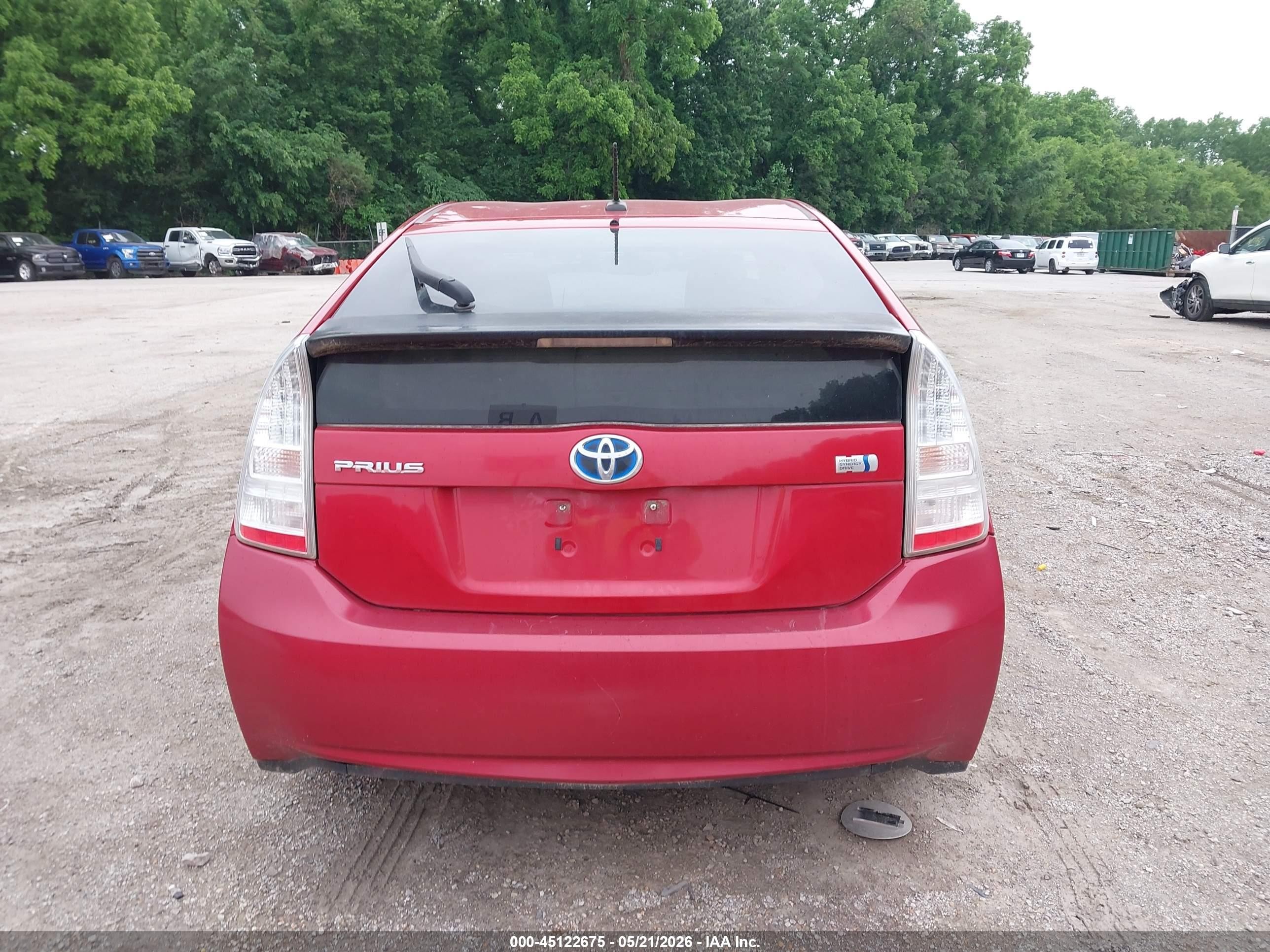 2011 Toyota Prius Two Red vin: JTDKN3DU1B0306314
