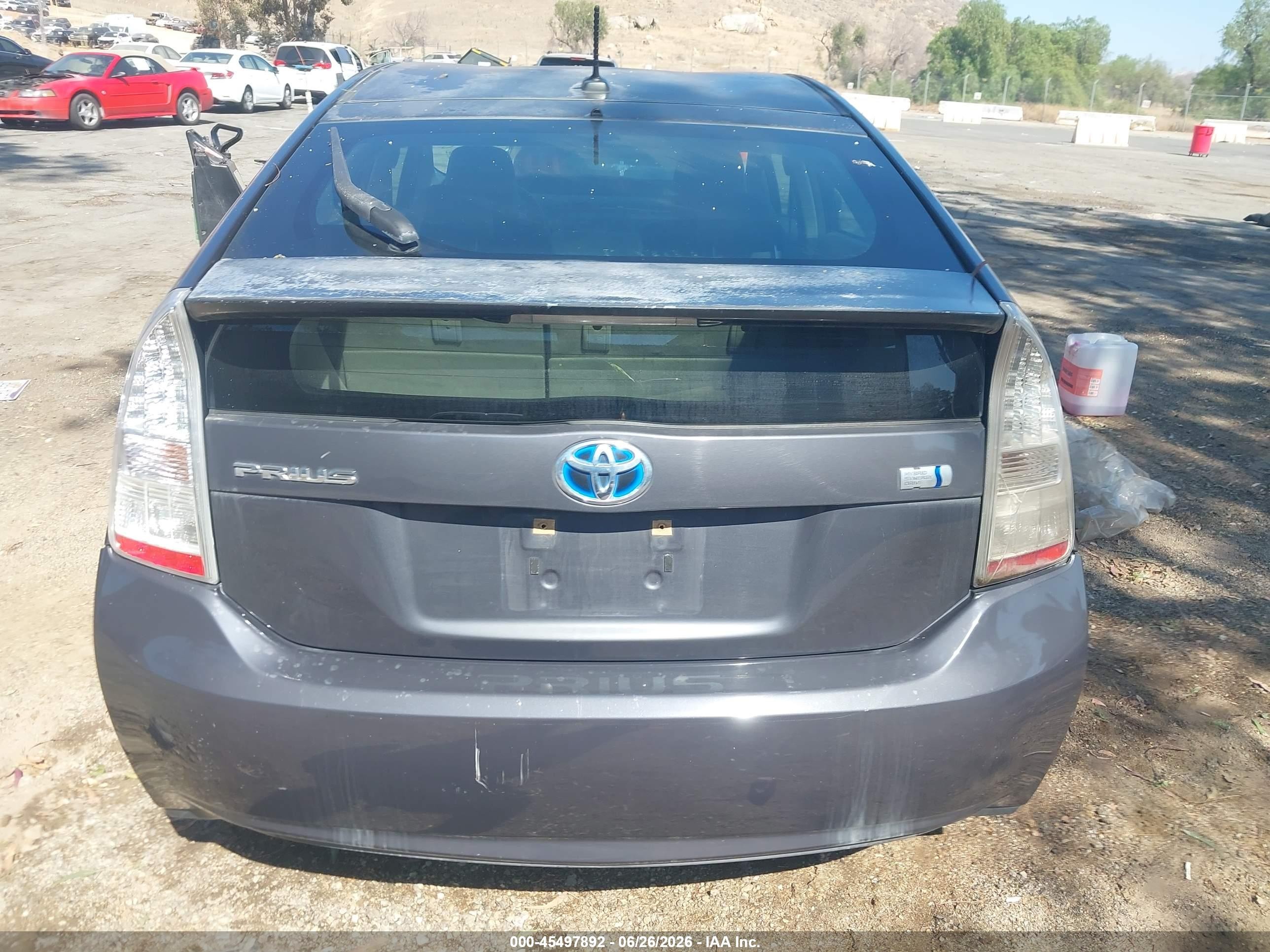 2011 Toyota Prius Two Gray vin: JTDKN3DU1B1410960