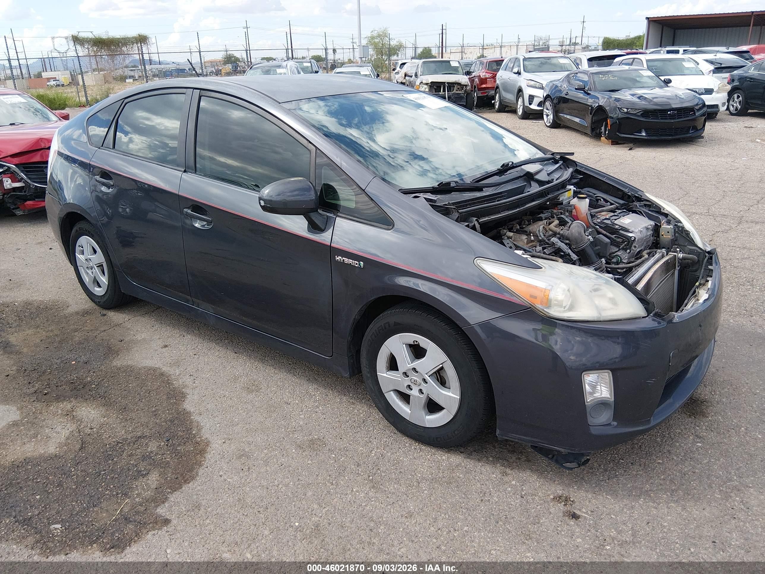 2011 Toyota Prius Two Серый vin: JTDKN3DU1B1417827