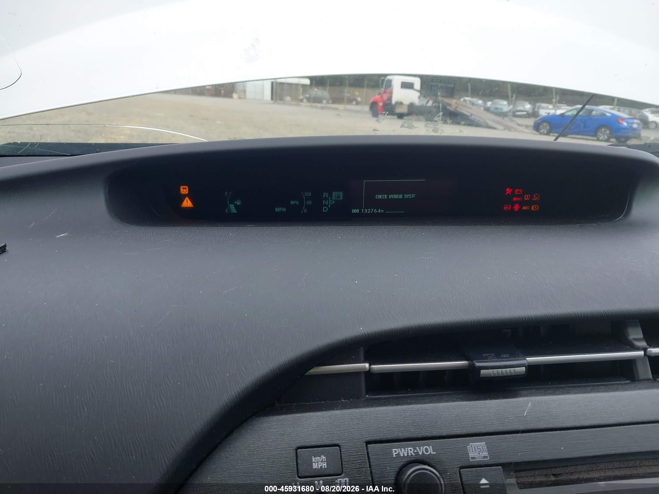 2011 Toyota Prius Five/four/one/three/two Silver vin: JTDKN3DU1B1452979