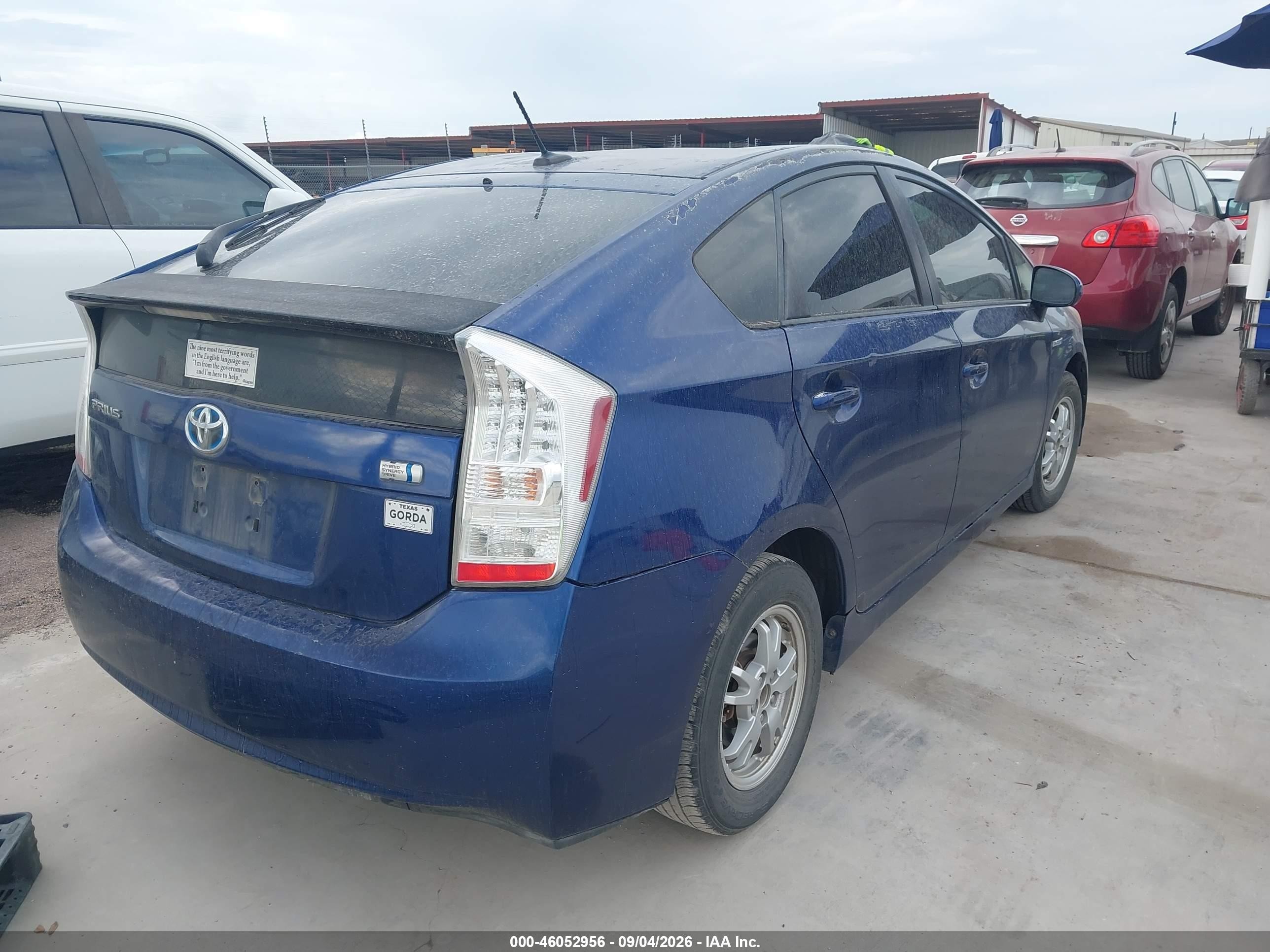 2011 Toyota Prius Two Blue vin: JTDKN3DU1B5328624