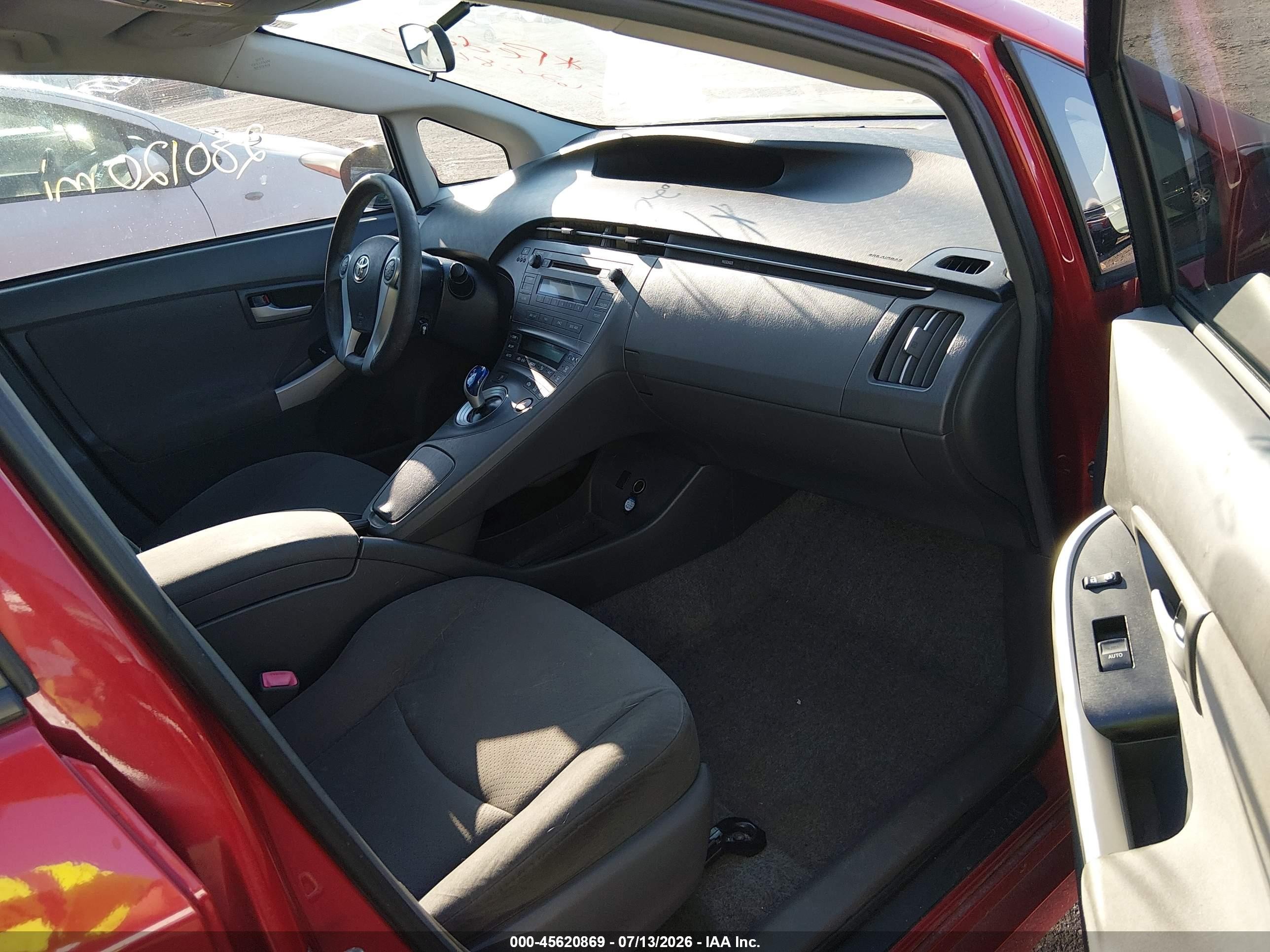 2011 Toyota Prius Two Red vin: JTDKN3DU1B5353183