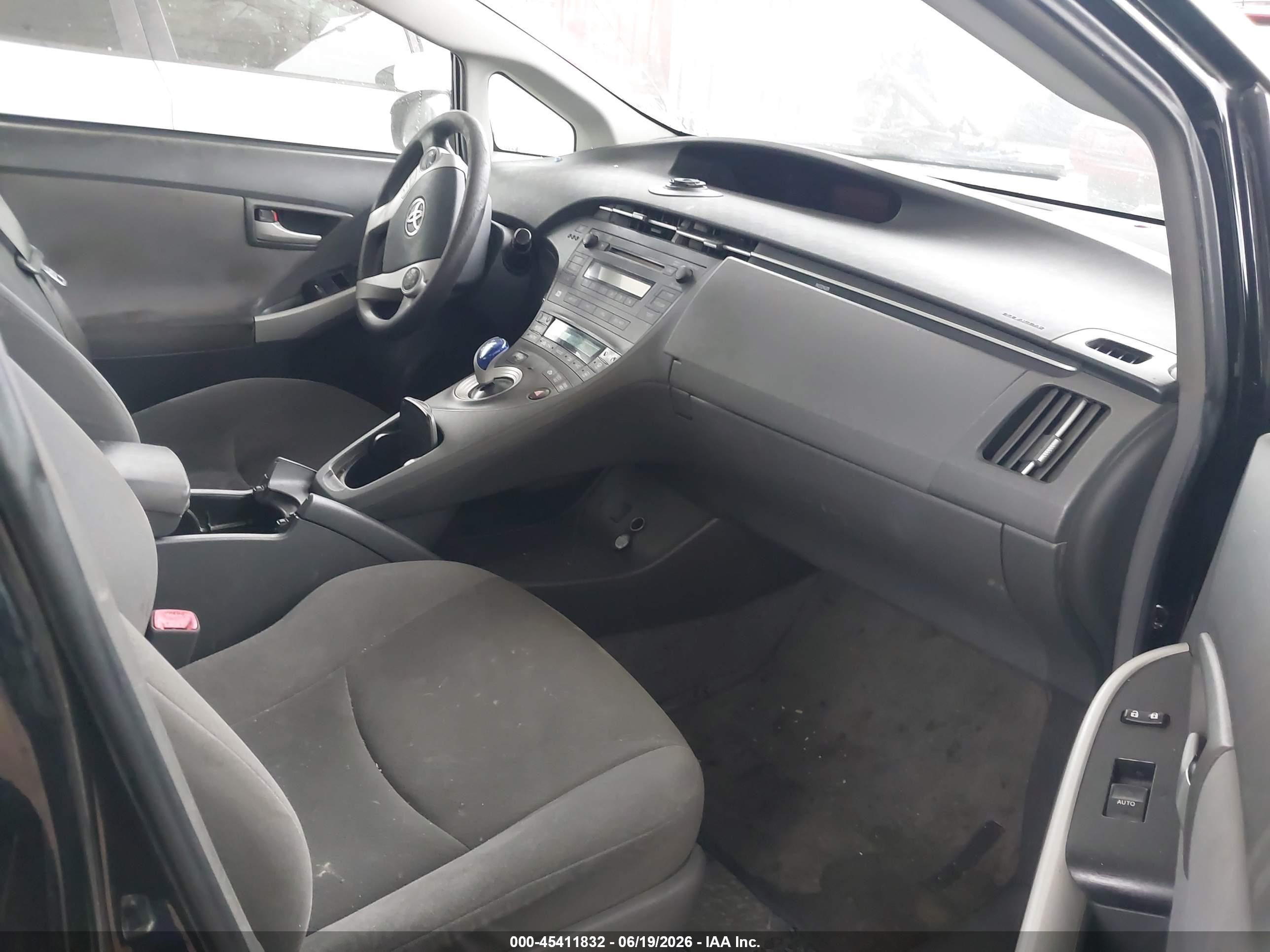 2011 Toyota Prius Three Black vin: JTDKN3DU1B5369898