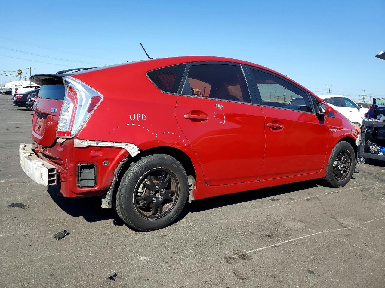 2012 Toyota Prius Two Red vin: JTDKN3DU1C0335569