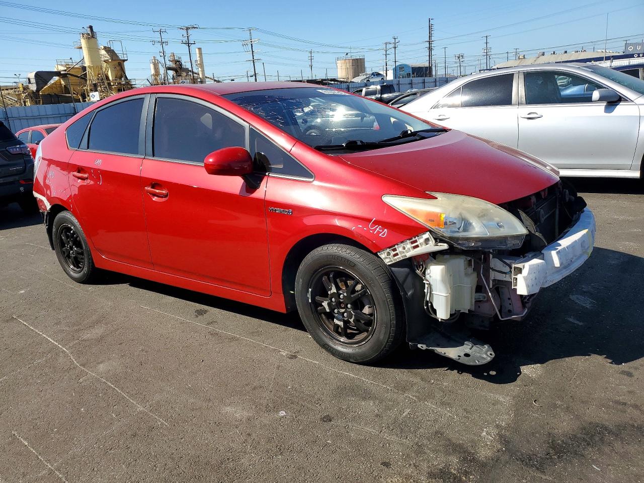 2012 Toyota Prius Two Red vin: JTDKN3DU1C0335569