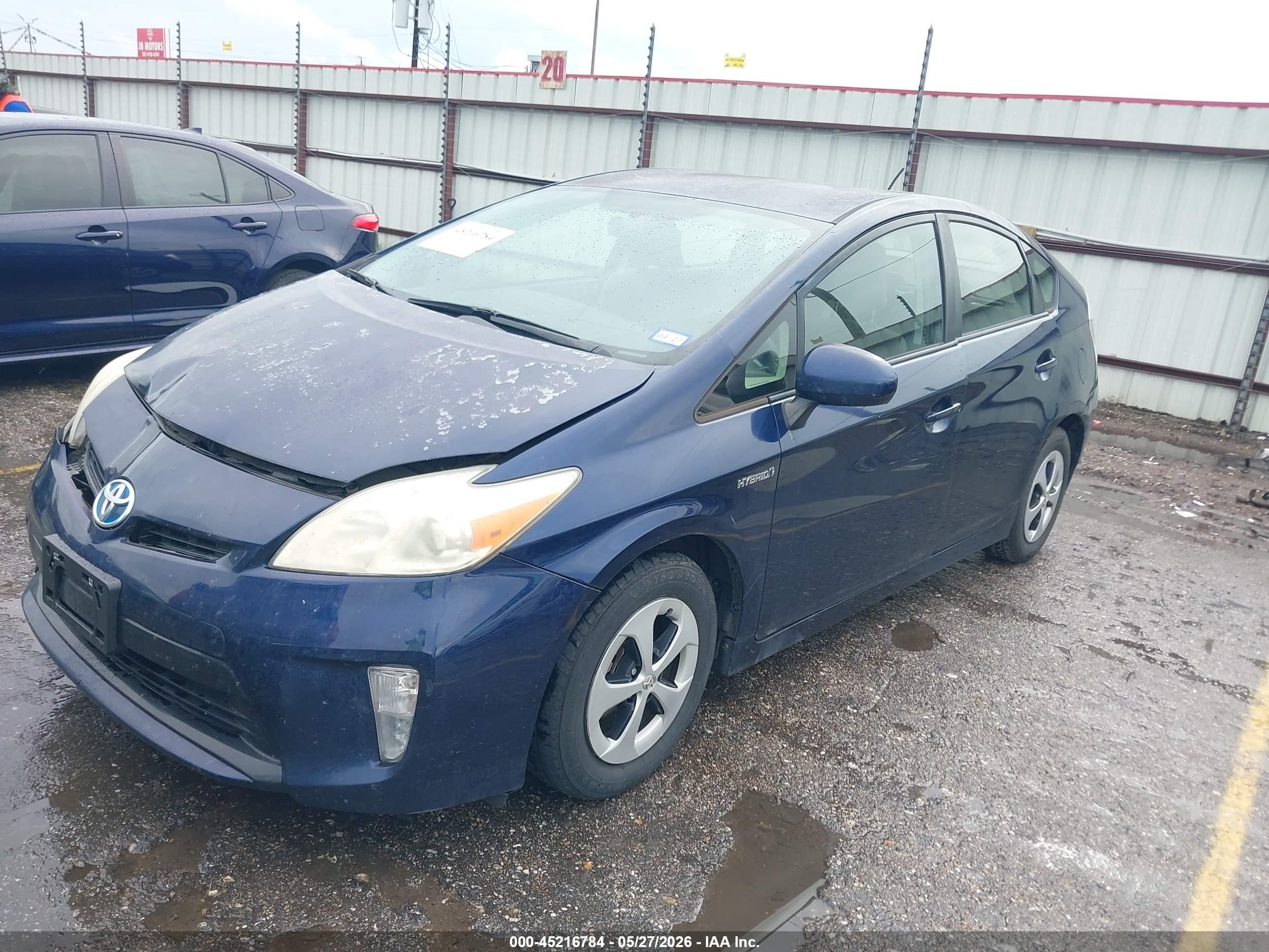 2012 Toyota Prius Two Blue vin: JTDKN3DU1C1490780