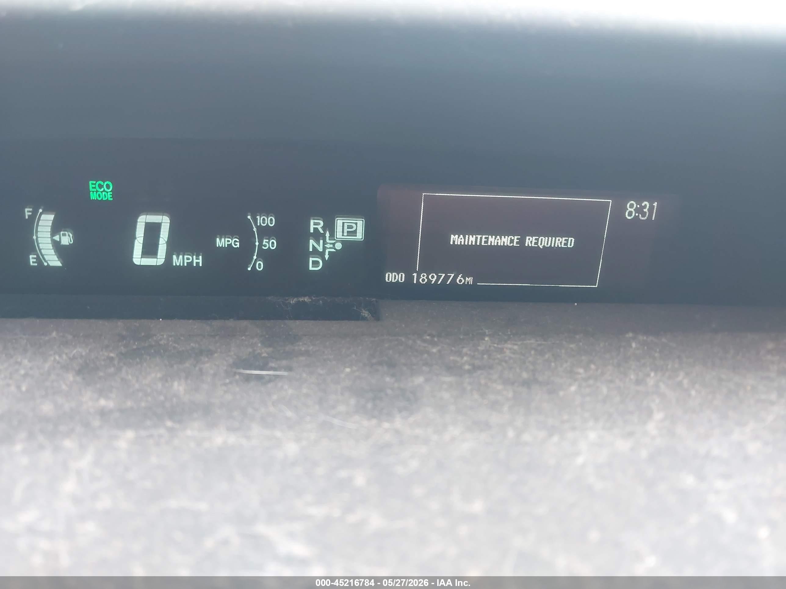 2012 Toyota Prius Two Blue vin: JTDKN3DU1C1490780