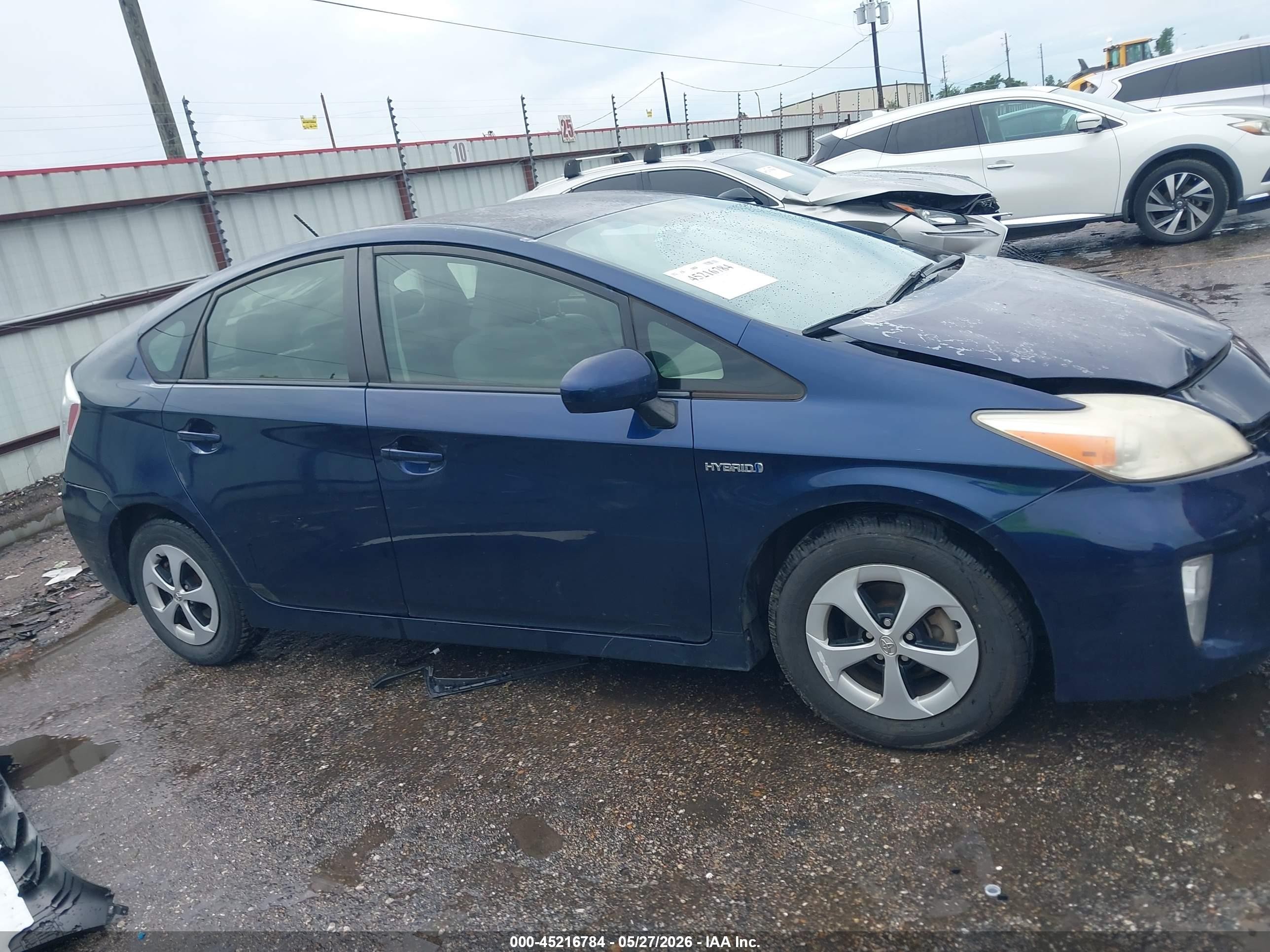 2012 Toyota Prius Two Blue vin: JTDKN3DU1C1490780