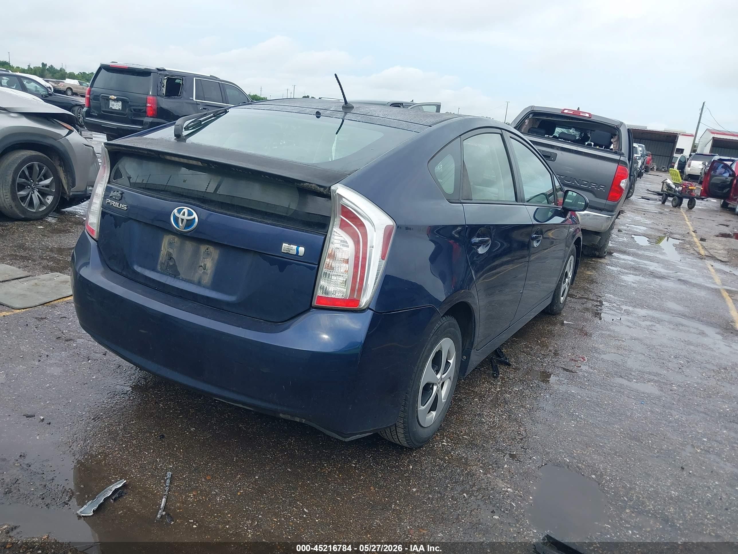 2012 Toyota Prius Two Blue vin: JTDKN3DU1C1490780