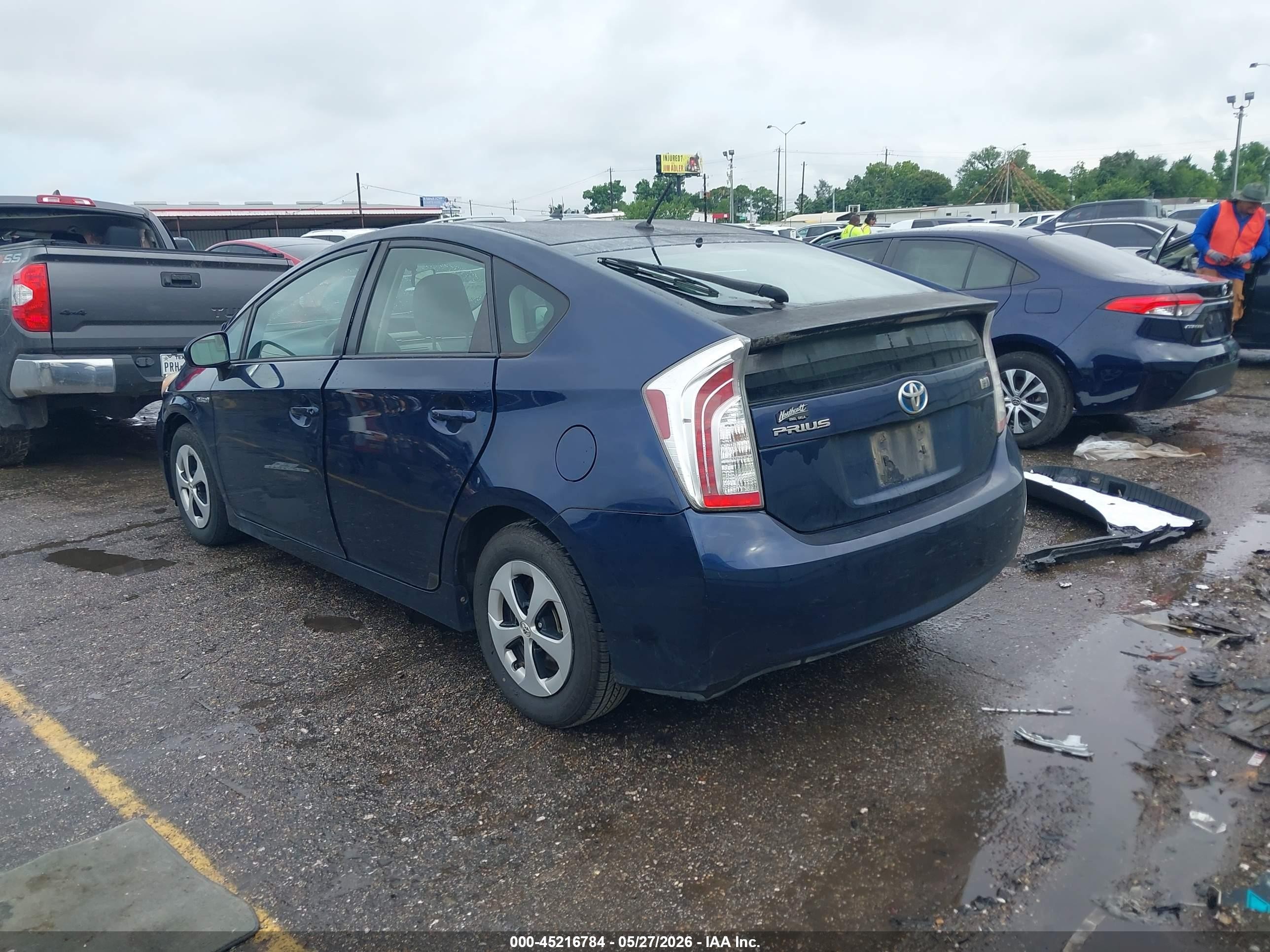 2012 Toyota Prius Two Blue vin: JTDKN3DU1C1490780