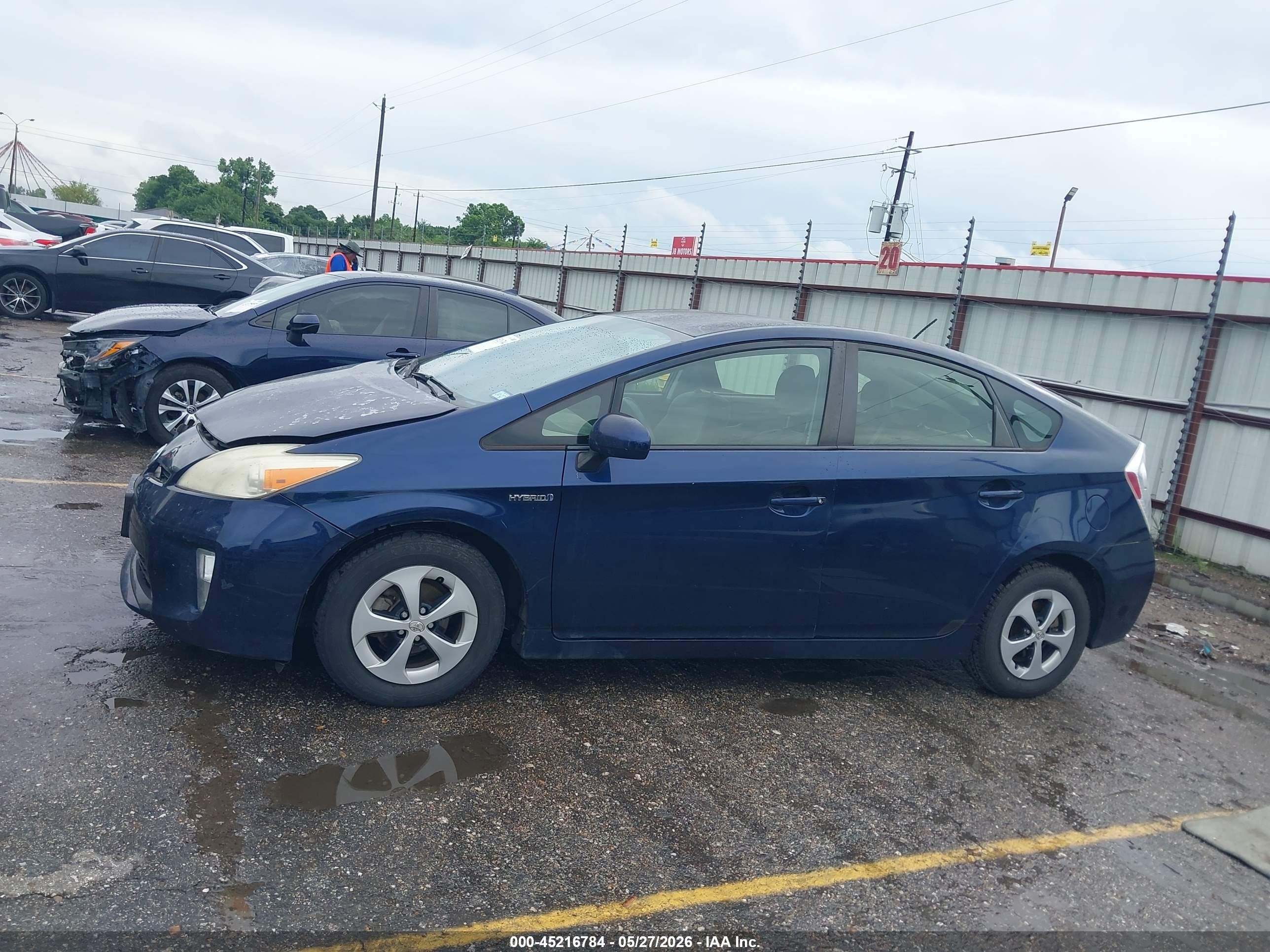 2012 Toyota Prius Two Blue vin: JTDKN3DU1C1490780